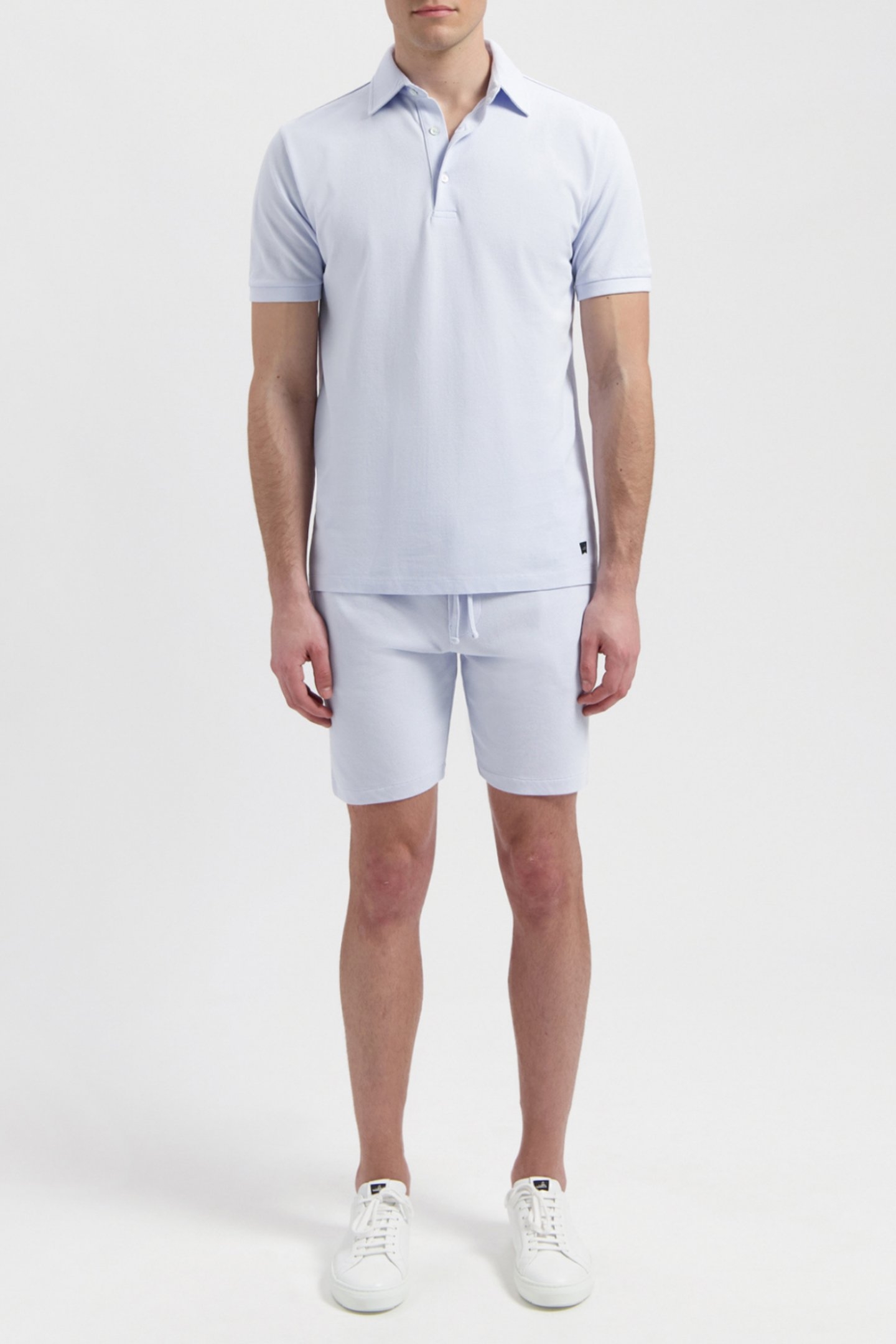 DAVIS | PIQUÉ POLO SHIRT ICE BLUE 1