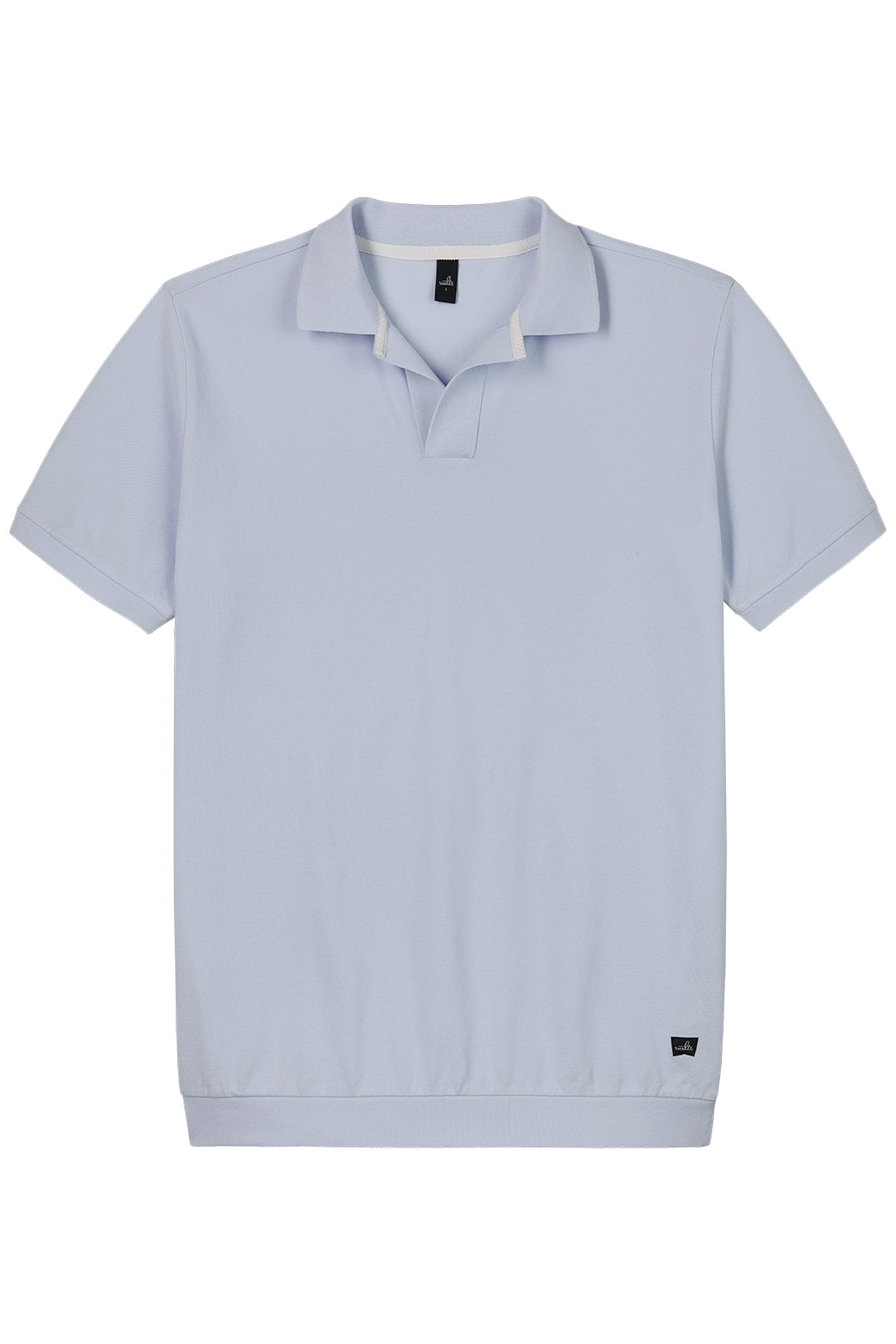 RICE | PIQUÉ RETRO POLO SHIRT ICE BLUE 2