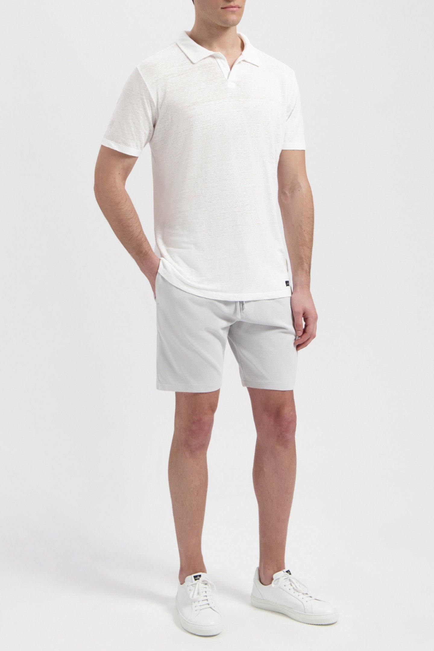 NELSON | LINEN POLO SHIRT PURE WHITE 3