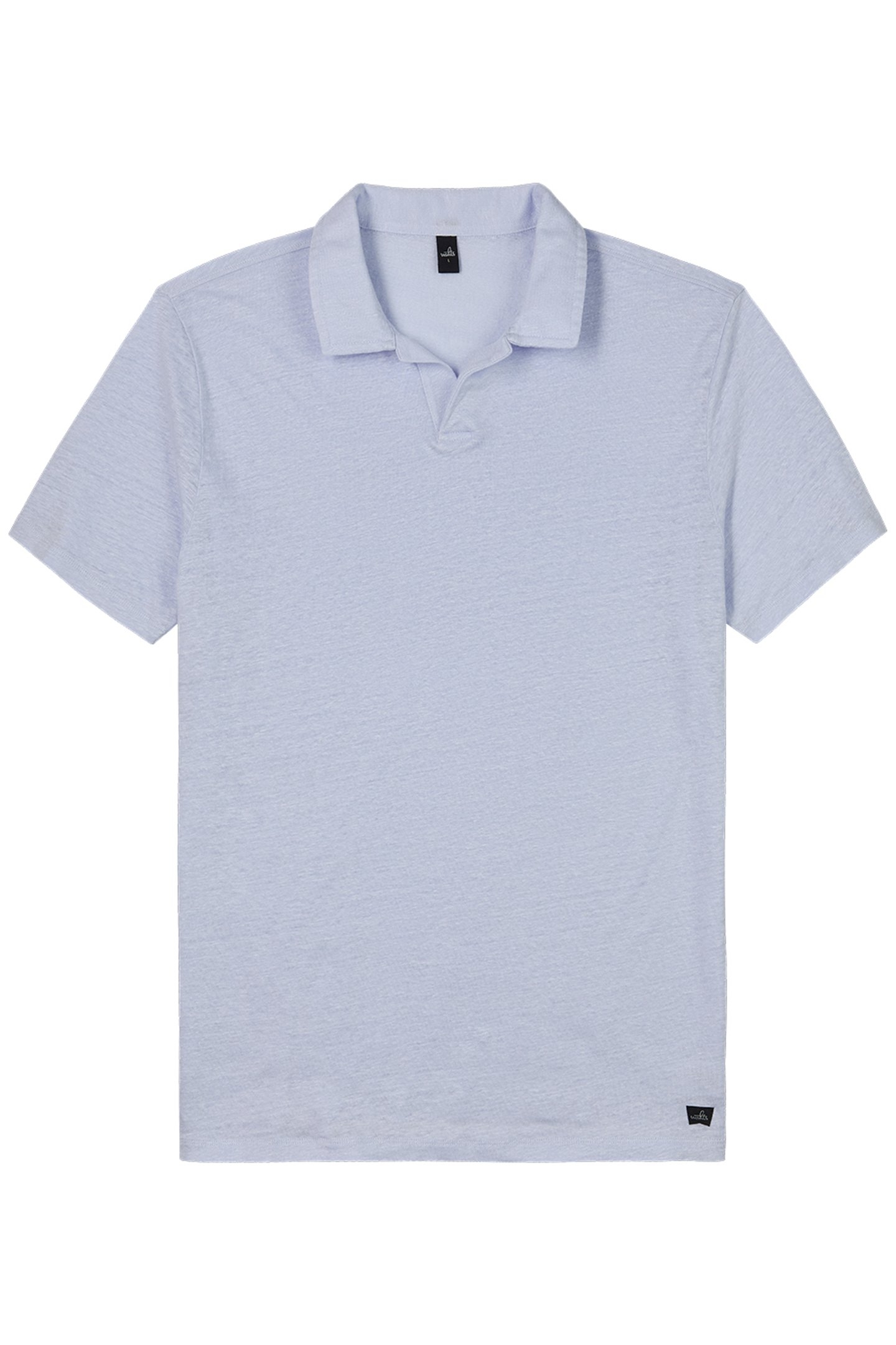 NELSON | LINEN POLO SHIRT ICE BLUE 2