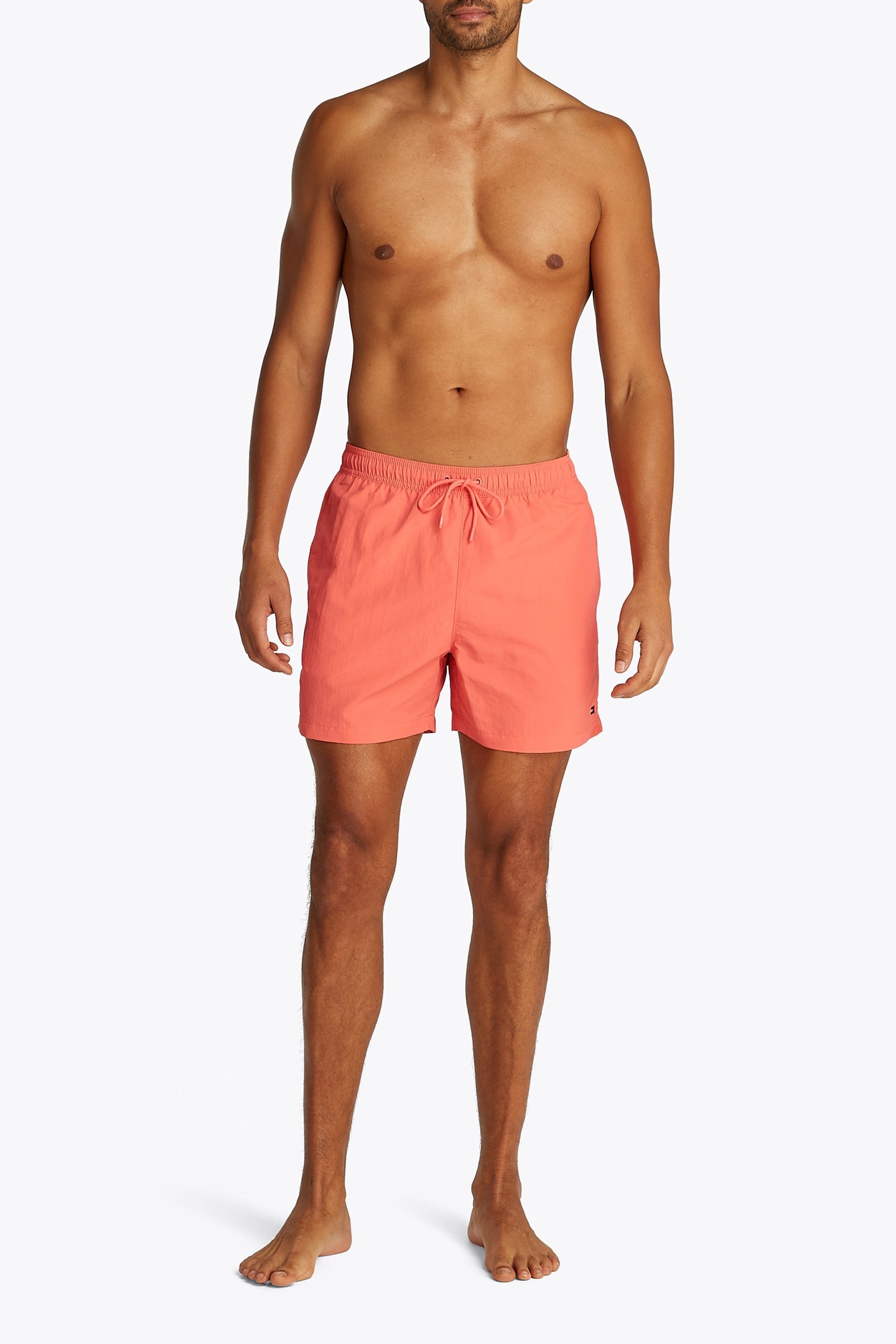 REGULAR FIT DRAWSTRING SWIM SHORTS PINK 2