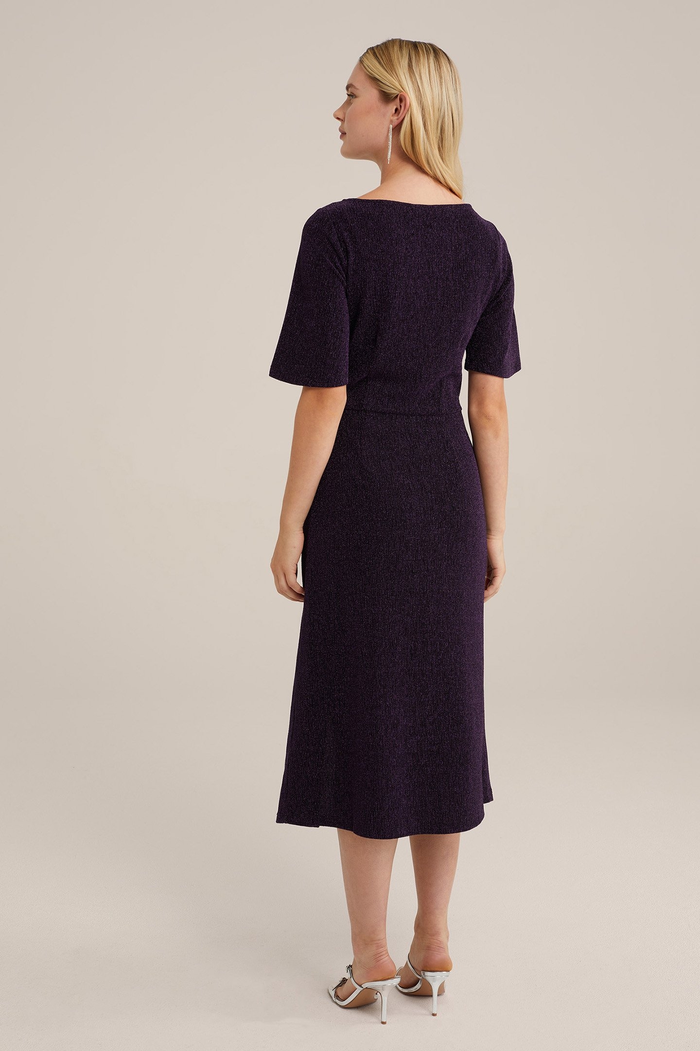 DRESS MID LENGTH DARK PURPLE 2