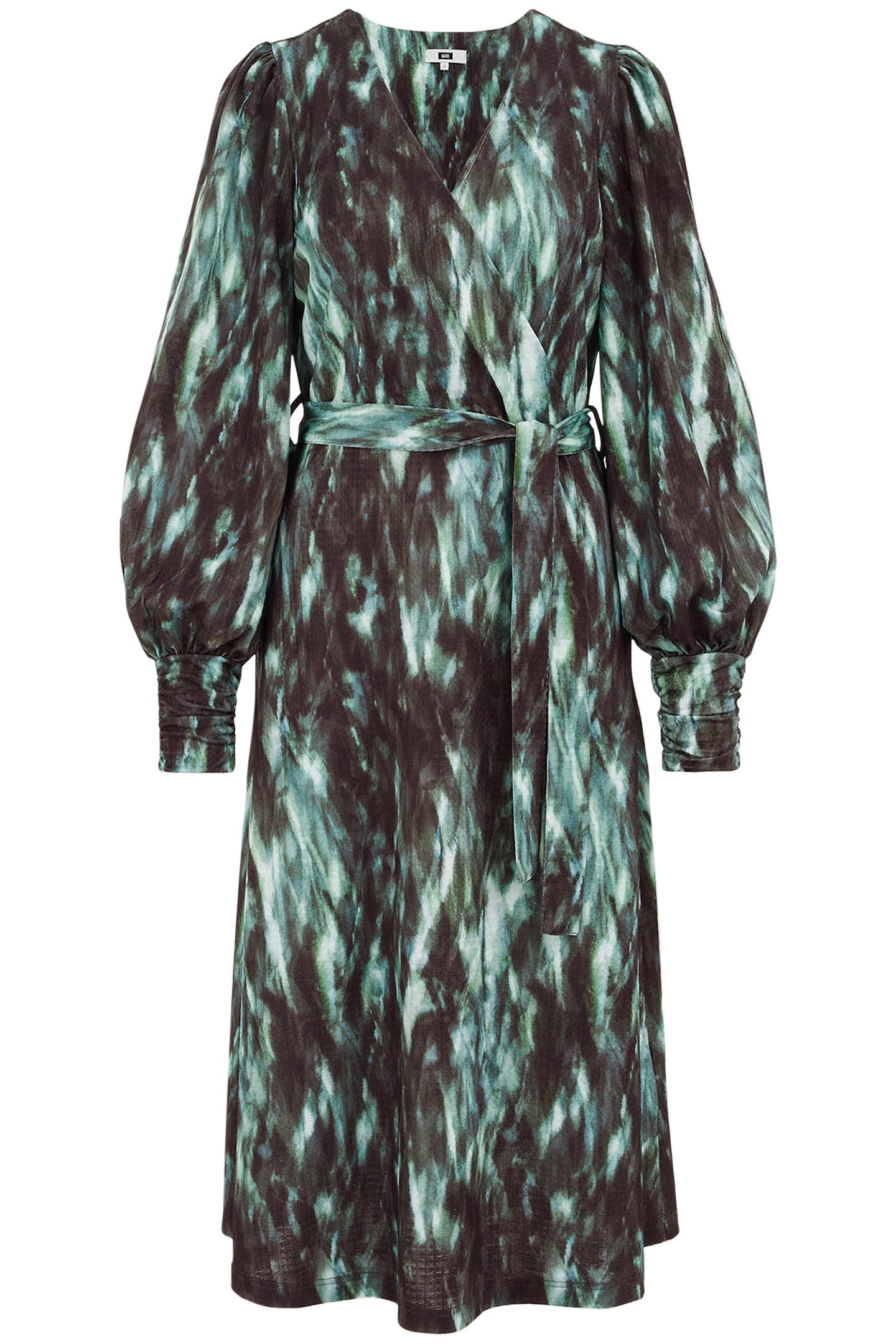 DRESS MID LENGTH MOSS GREEN 3