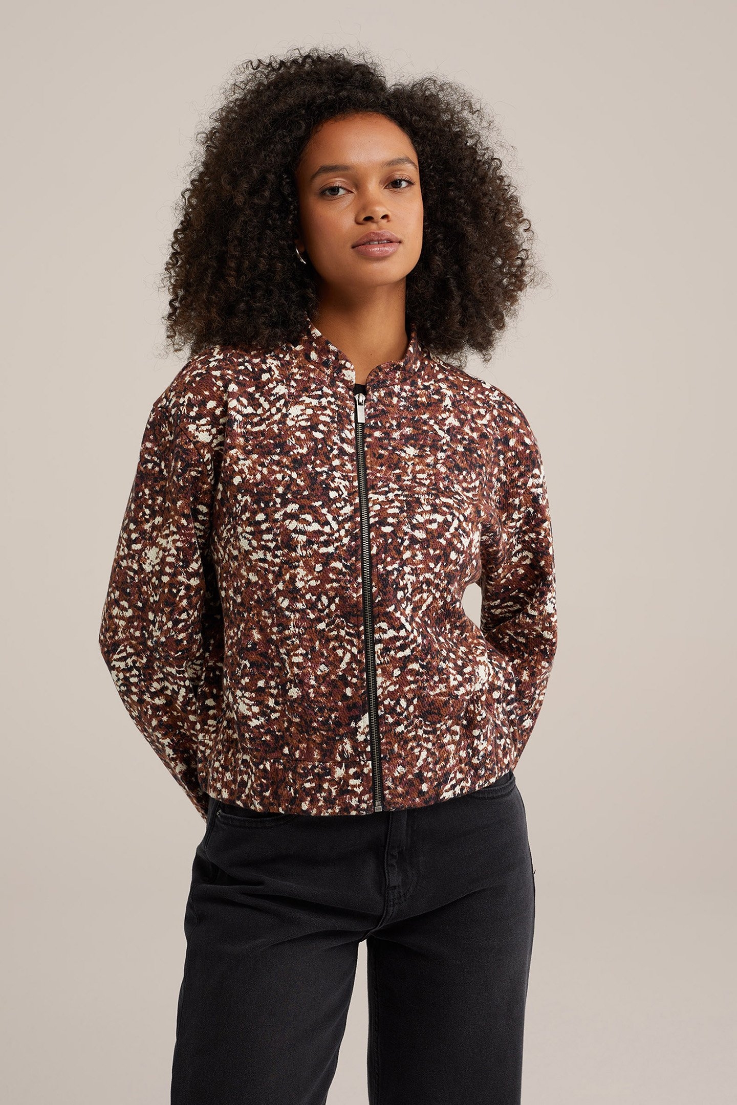 JACKET NORMAL LENGTH BROWN 1