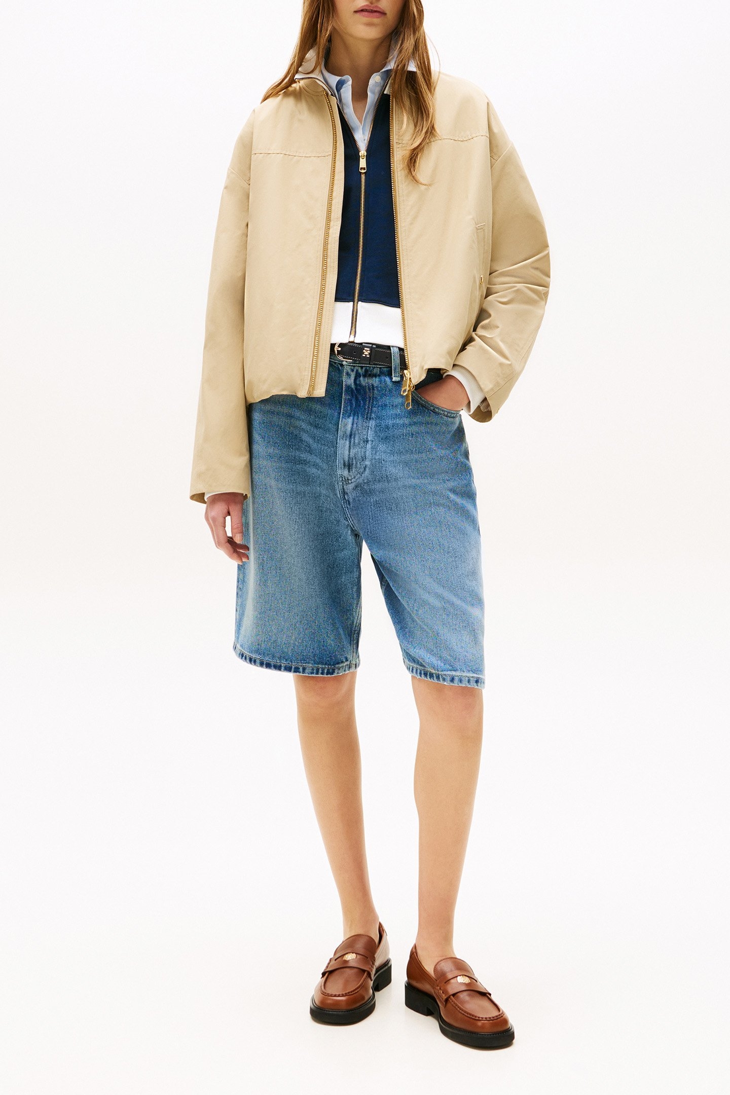 STANDARD FIT BOMBER JACKET BEIGE 2