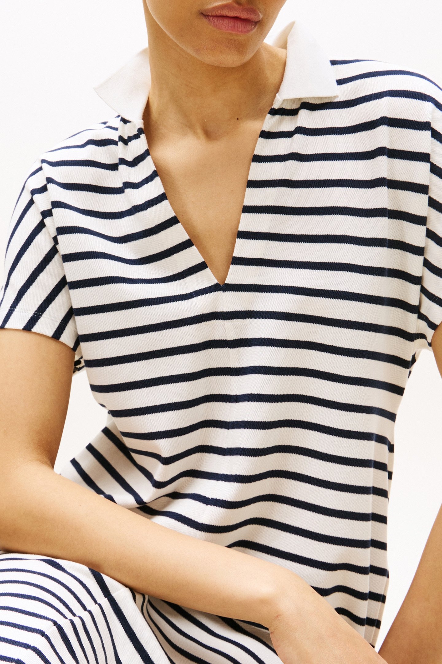 LYOCELL TIPPING POLO BRETON NORMAL FIT POLO, DARK NIGHT NAVY 3