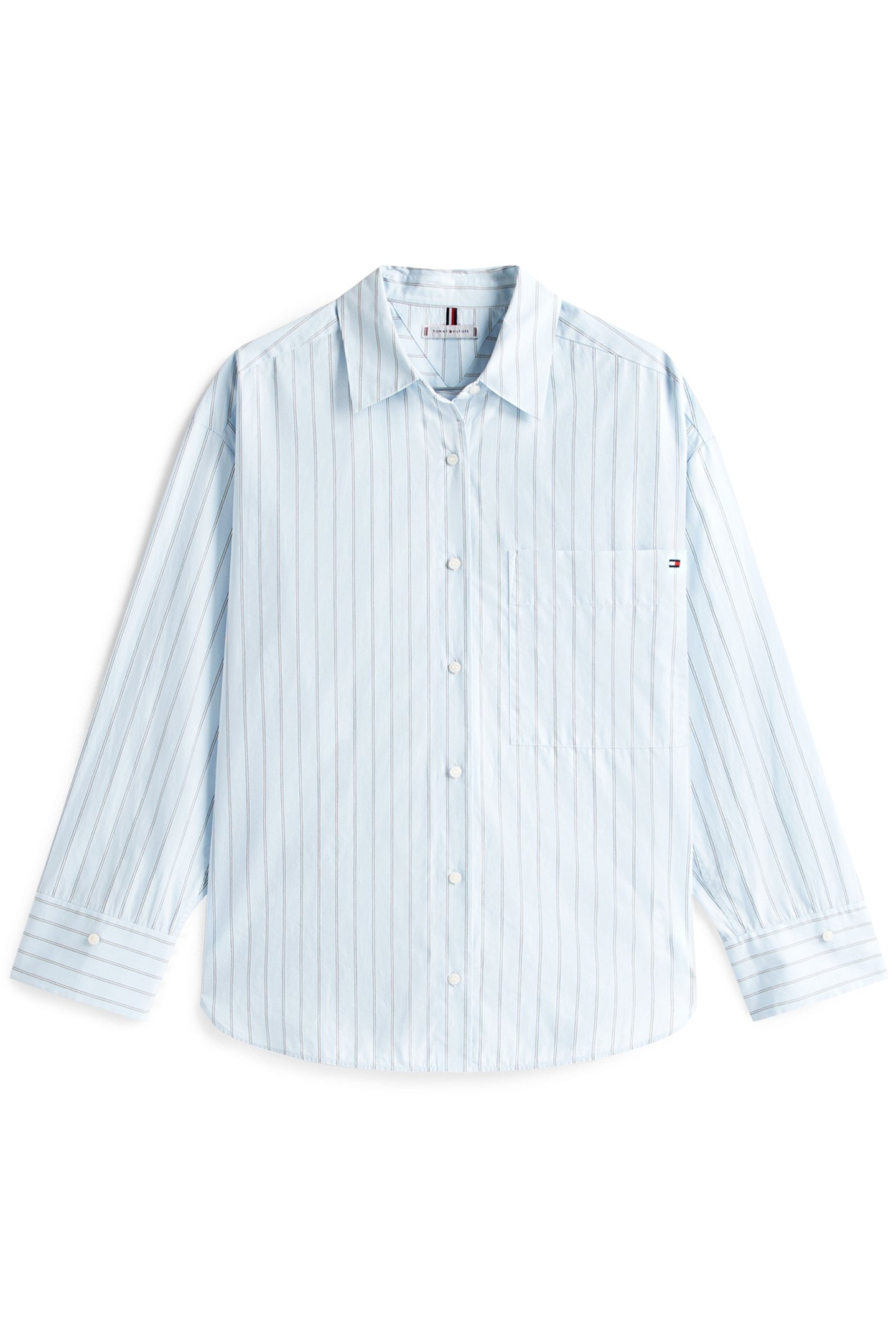 ESS POPLIN NEW EASY WIDE FIT SHIRT BREEZY BLUE 4