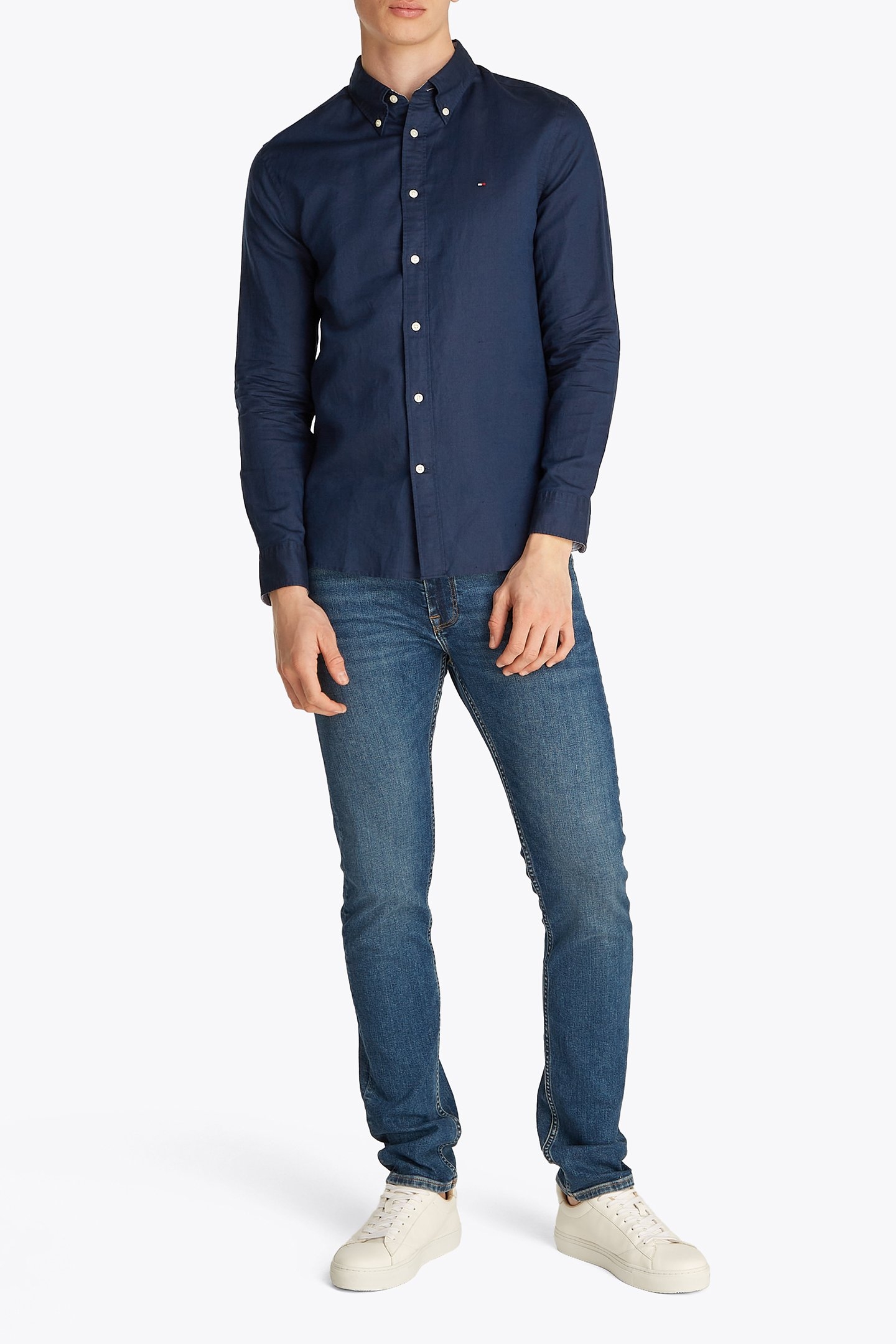 TOMMY HILFIGER REGULAR FIT SHIRT, NAVY 2