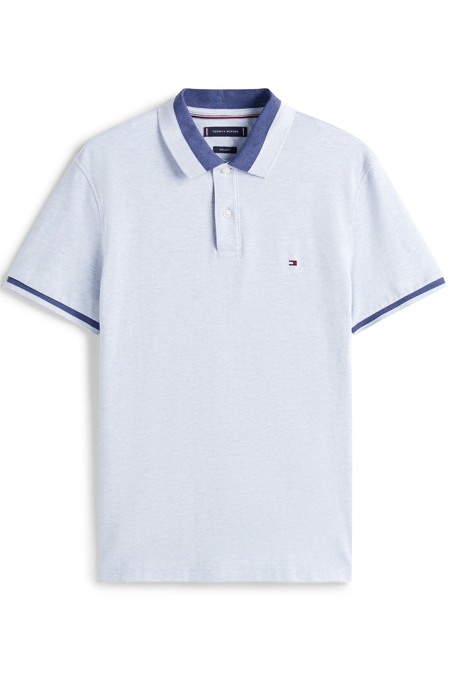 CONTRAST COLLAR BLOCK REGULAR FIT CASUAL SHIRT BLUE 4