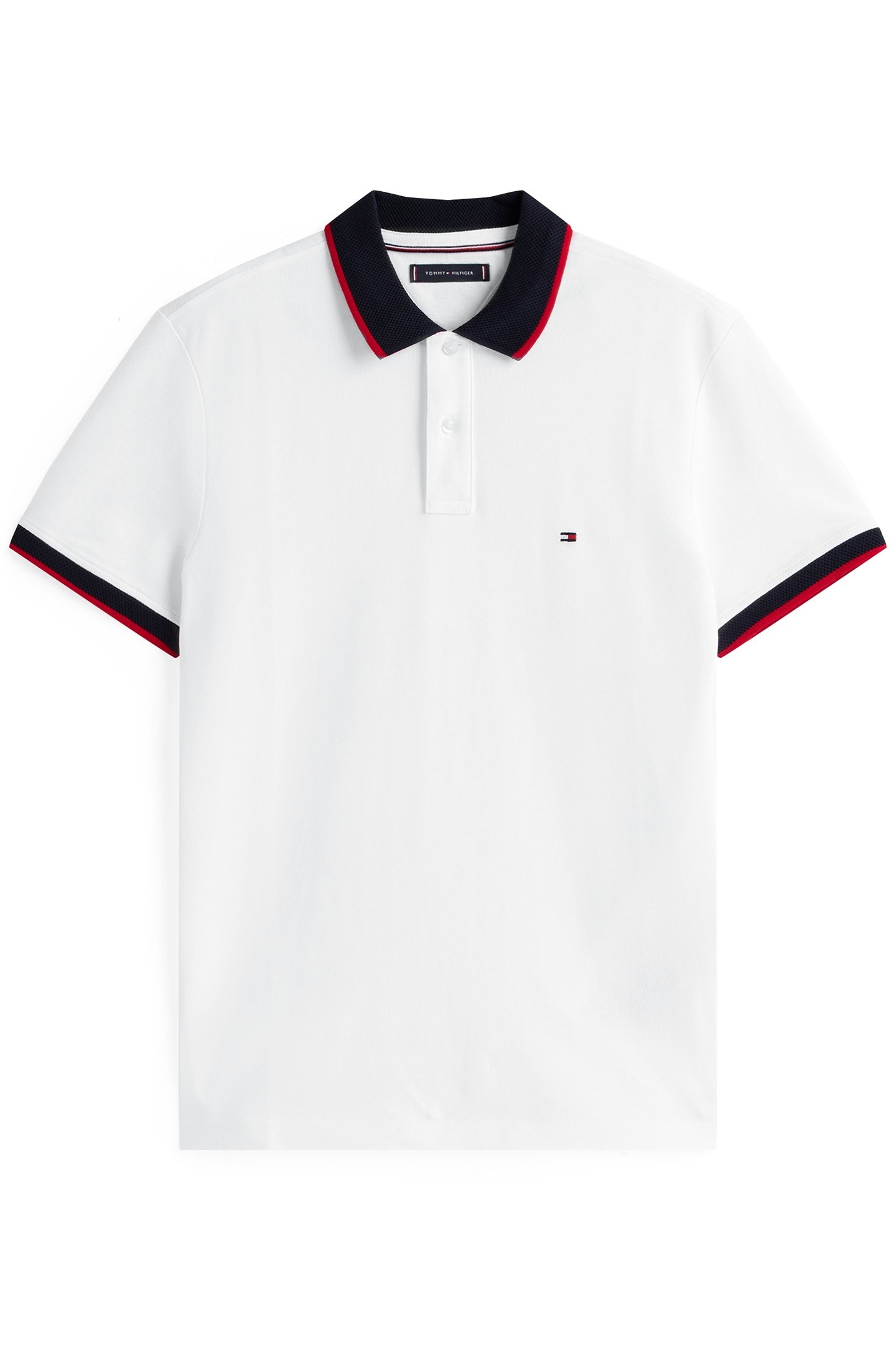 CONTRAST COLLAR POLO NORMAL FIT WHITE 4