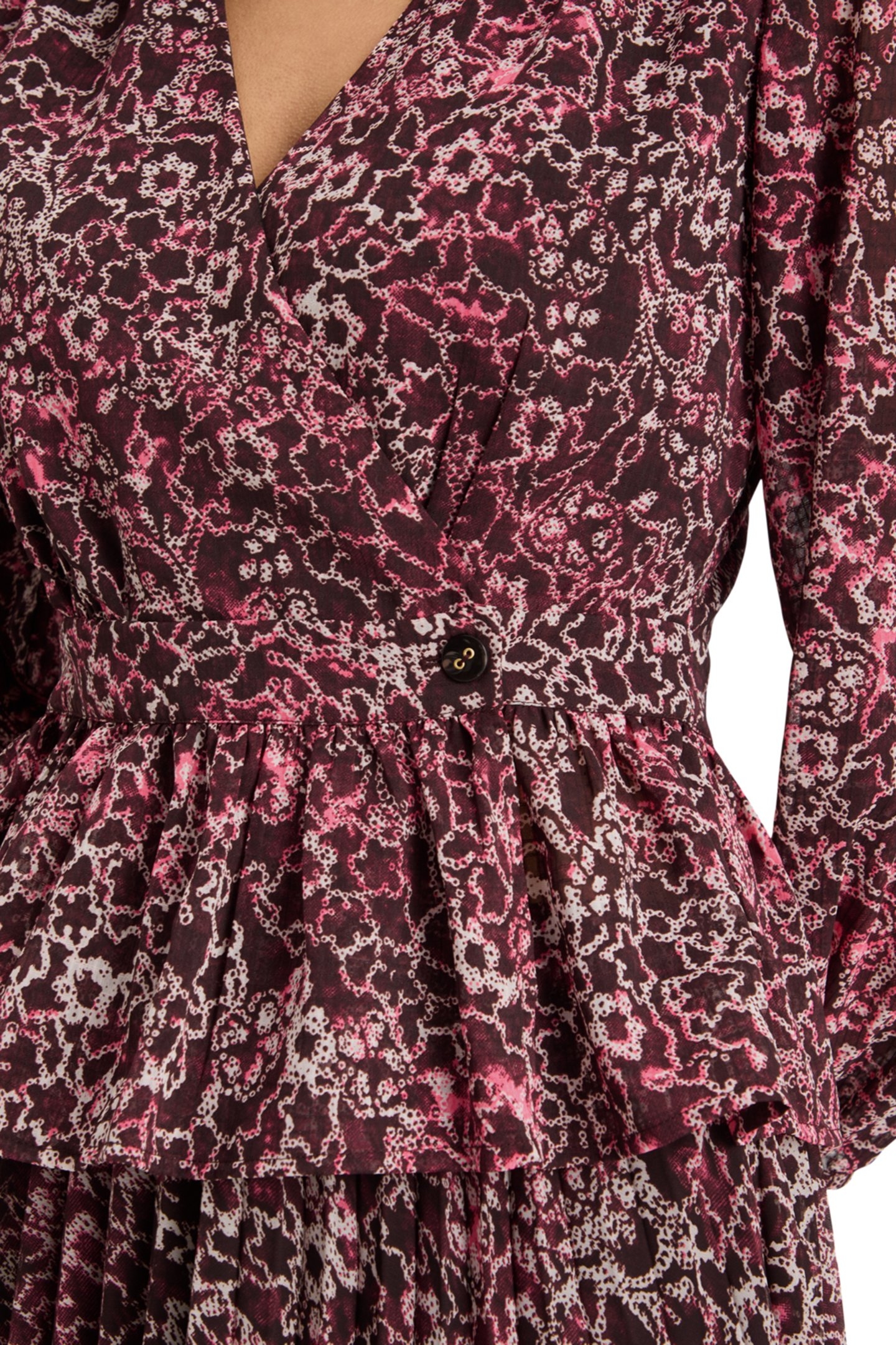 WRAP TOP SHIBORI FLORAL PINK 7