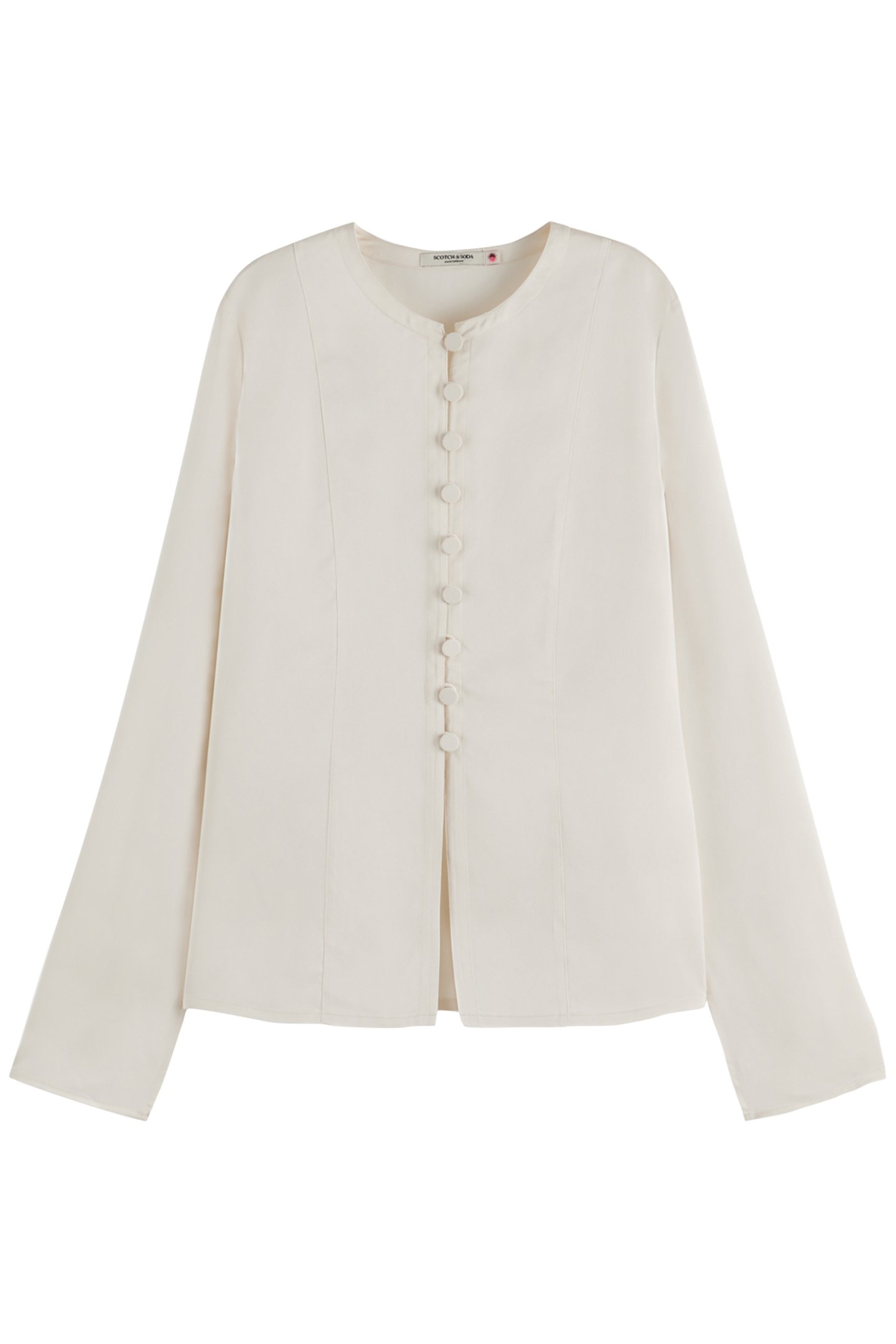 BUTTON DOWN CREPE SHIRT SOFT ICE 4