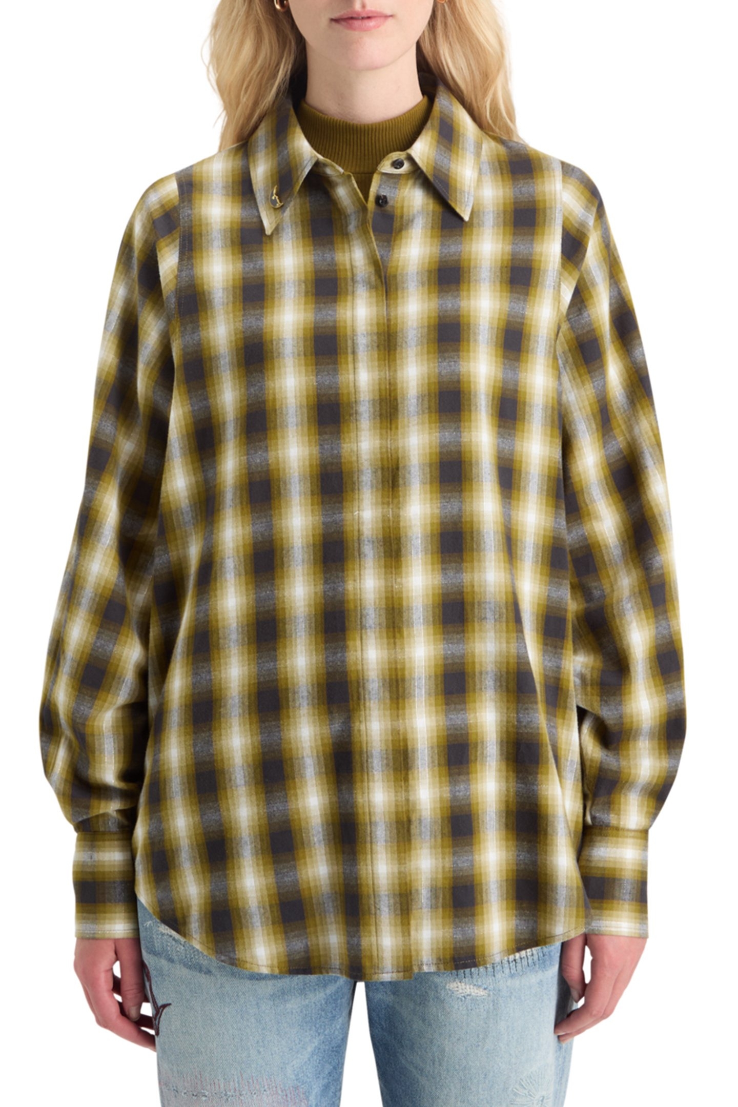 FLANNEL SHIRT OLIVE CHECK 1