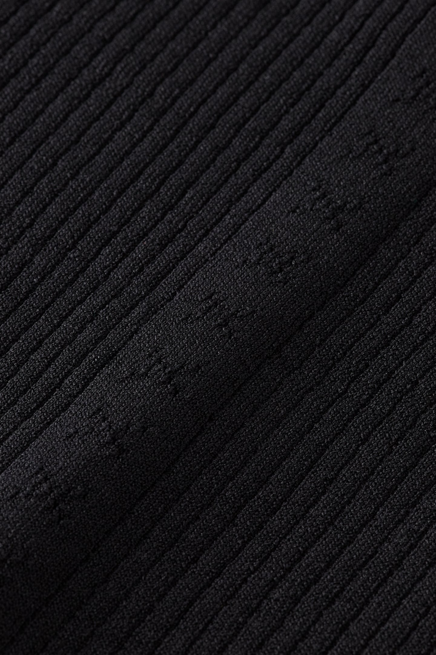 RIBBED FITTED PULLOVER EVENING BLACK 7