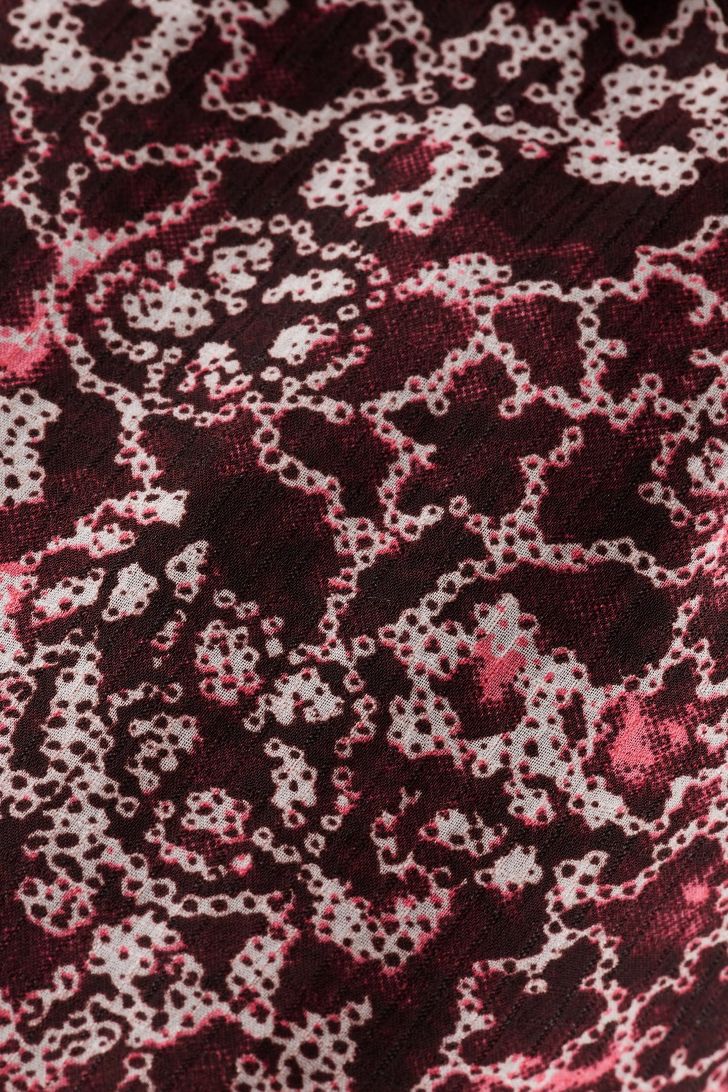 MINI WRAP DRESS SHIBORI FLORAL PINK 3