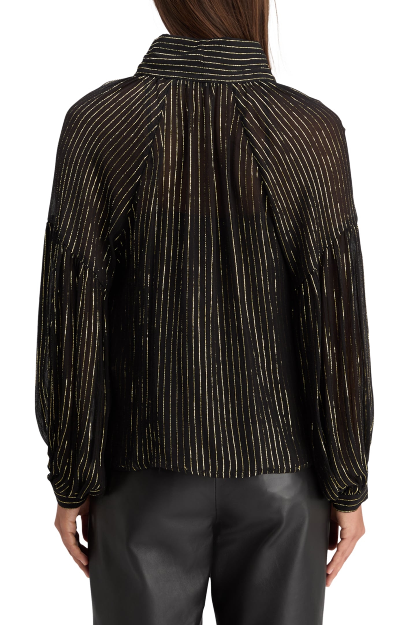 LUREX TOP WITH BOW NECK EVENING BLACK 2