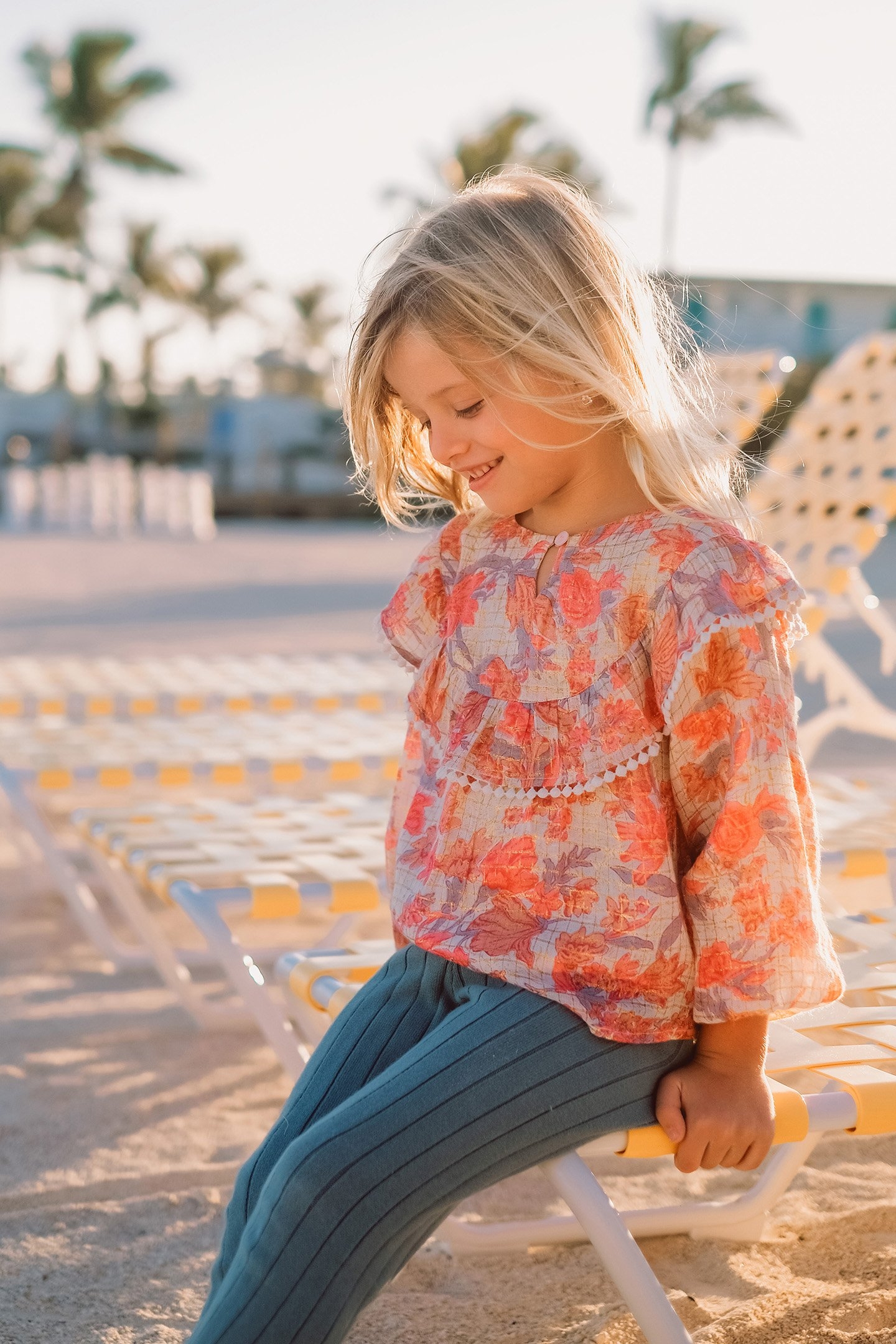 BLOUSE YURI PINK FLOWERS 4