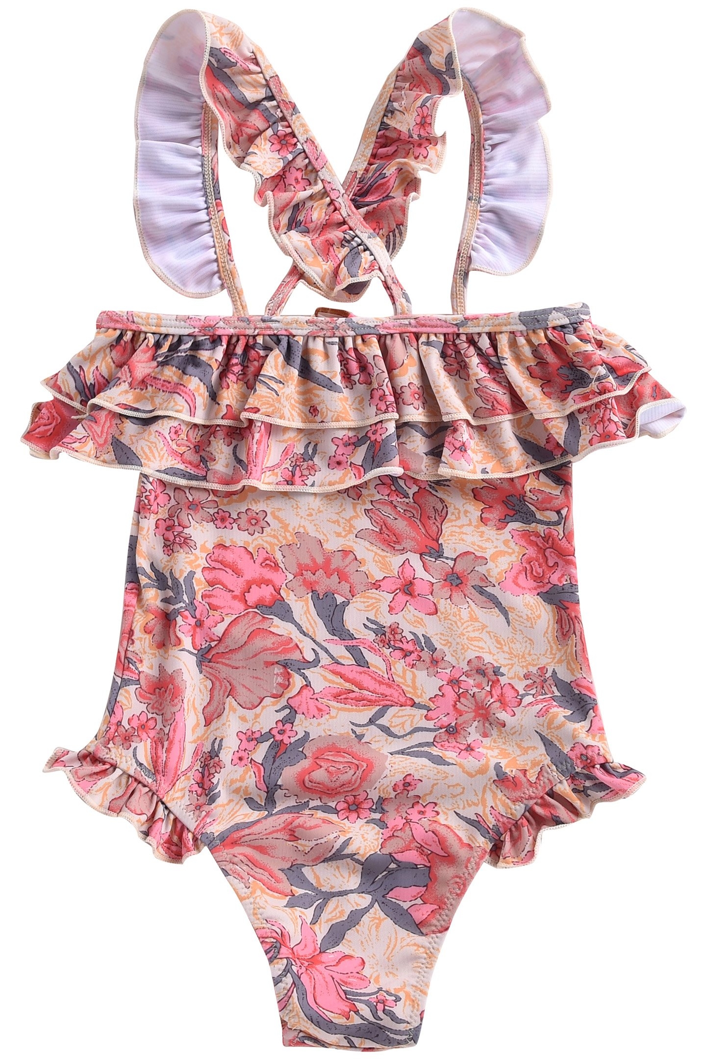 BATHING SUIT ZACATECAS PINK FLOWERS 3
