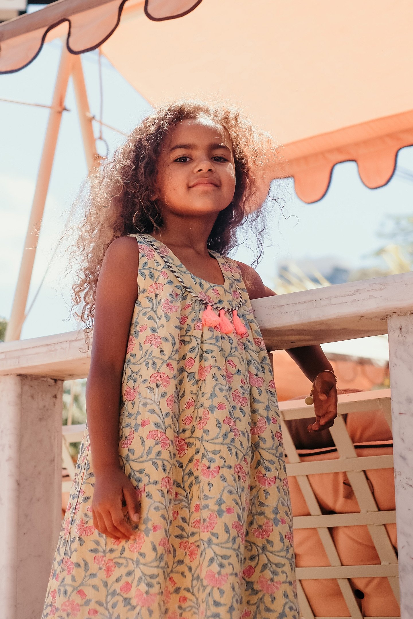 DRESS CALKINI LEMON FLOWERS 3