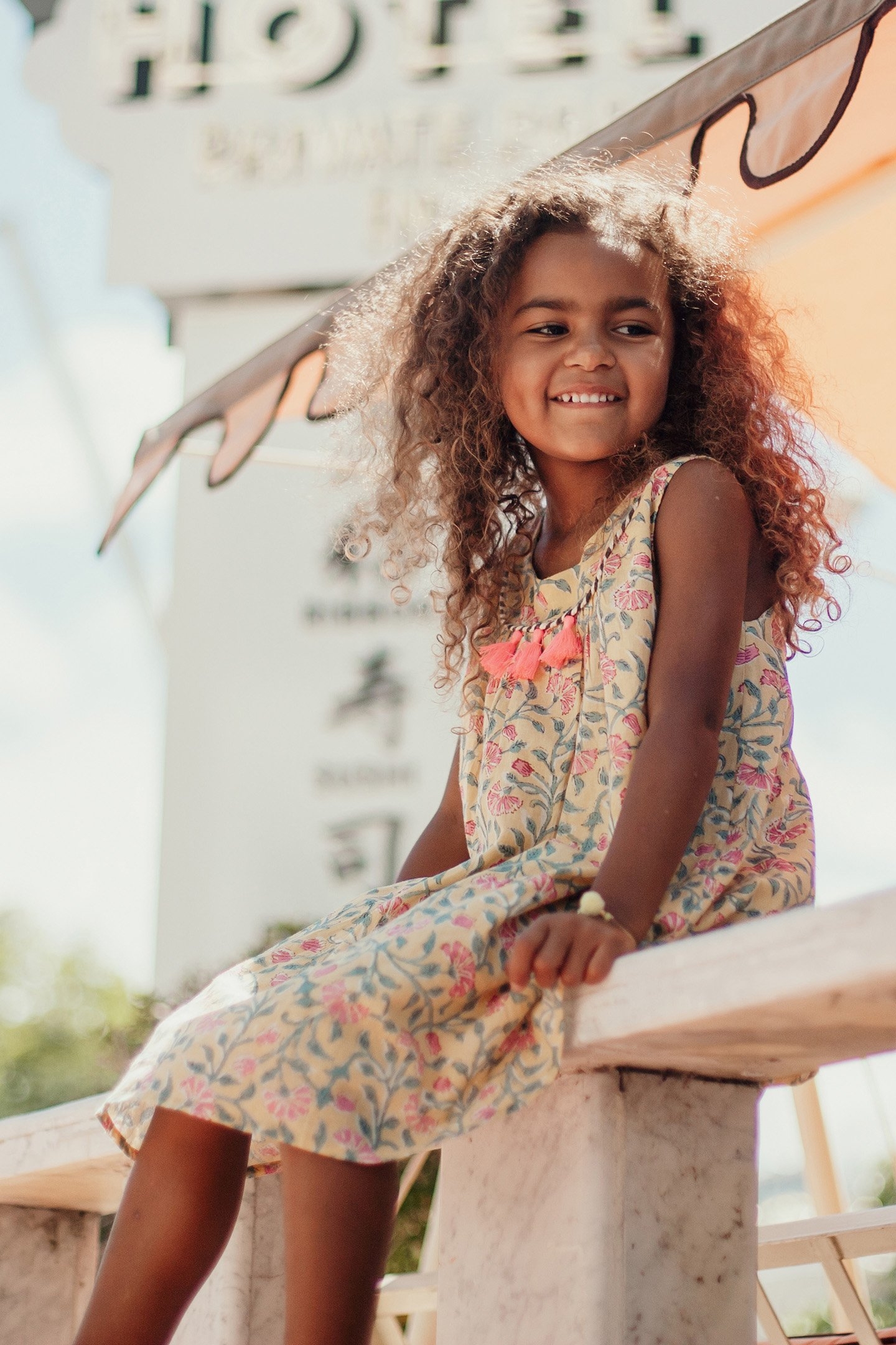 DRESS CALKINI LEMON FLOWERS 4