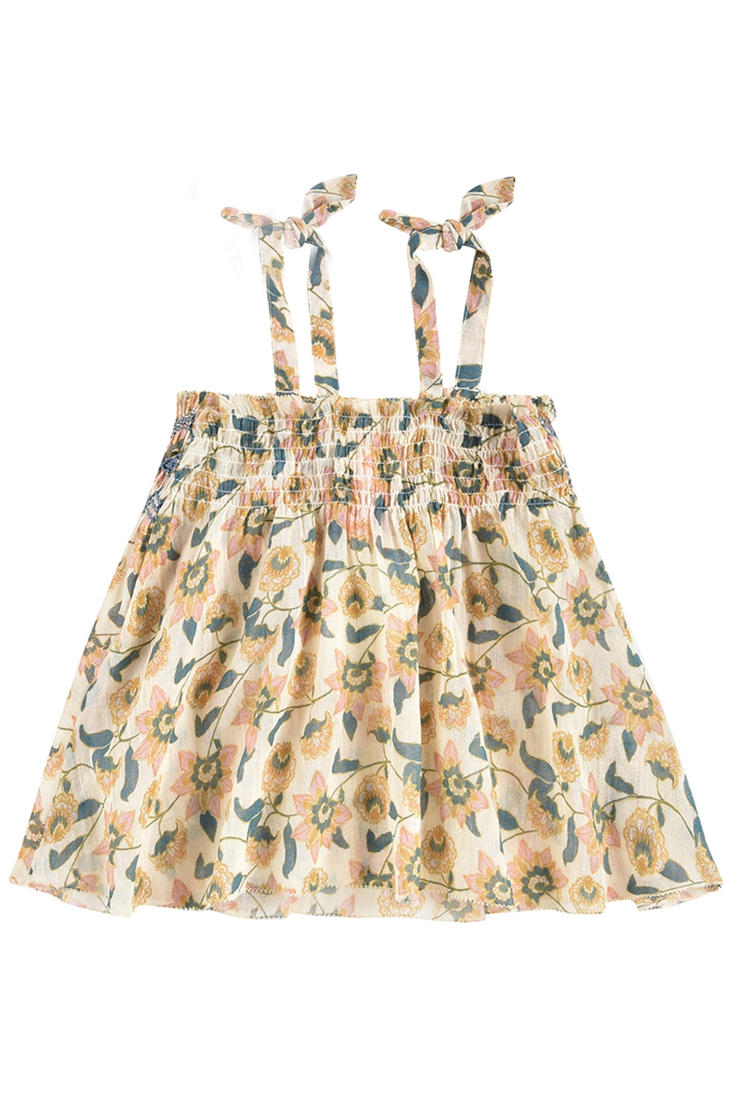 DRESS MARCELINE CREAM FLOWERS 1