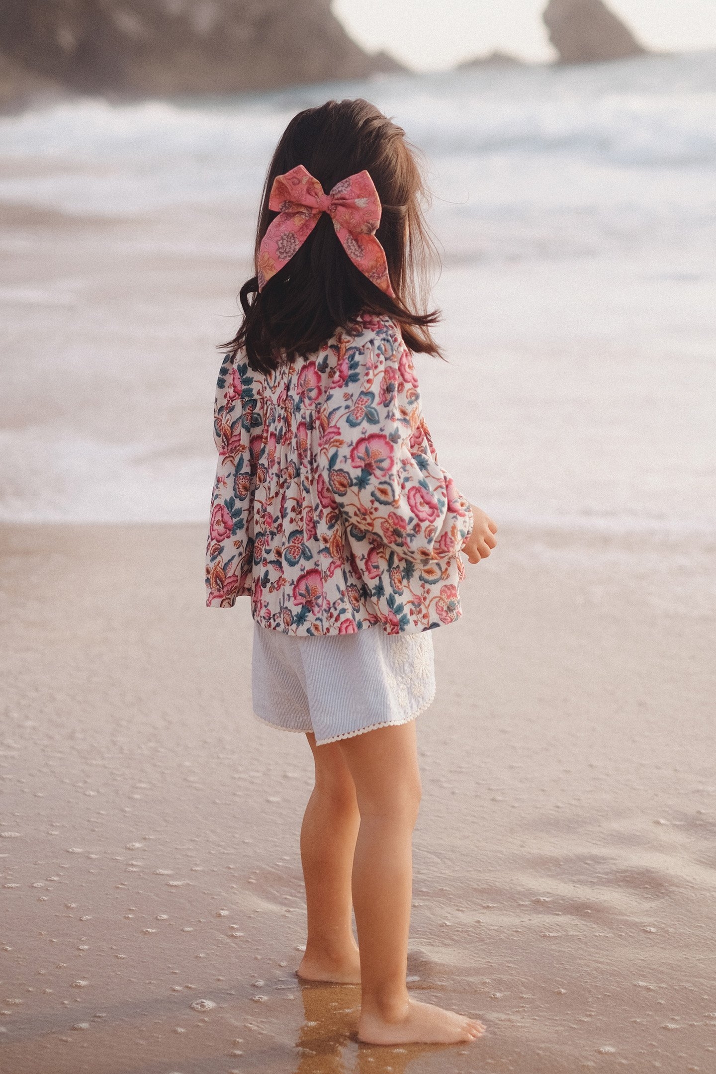 BLOUSE VALLY CREAM INDIAN FLOWERS 2