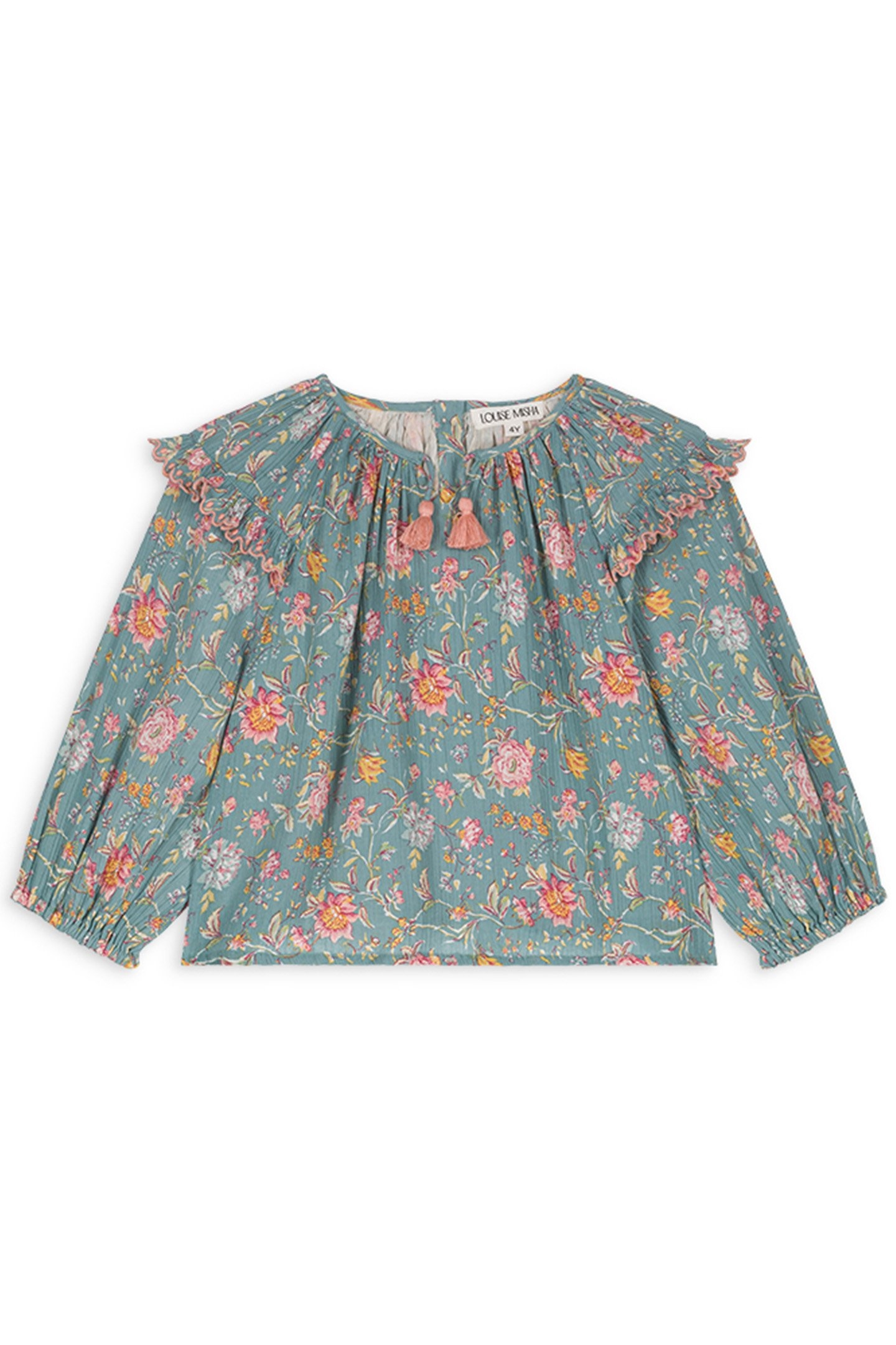 BLOUSE IRIS BLUE ROSA DAMASCENA 2