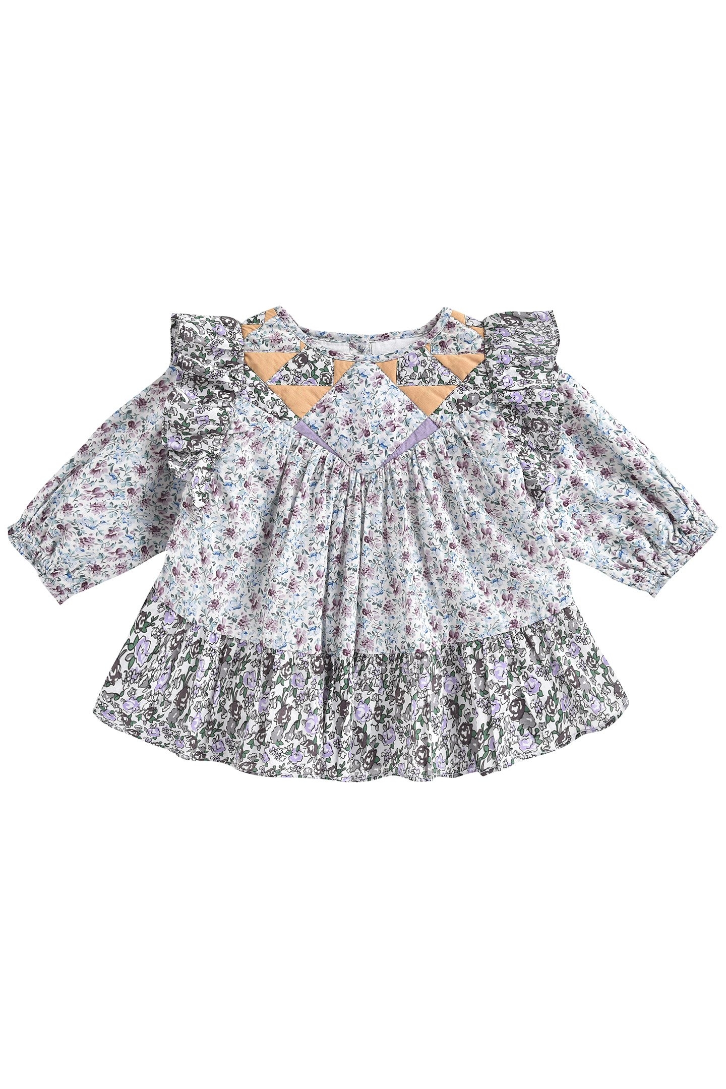 DRESS LARA CREAM RETRO PANSY 1