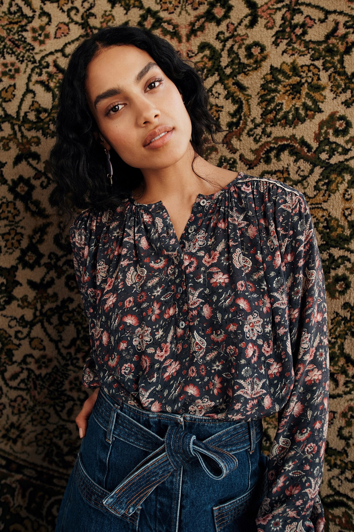 BLOUSE JULIAN MID FLOWER FIELDS 1