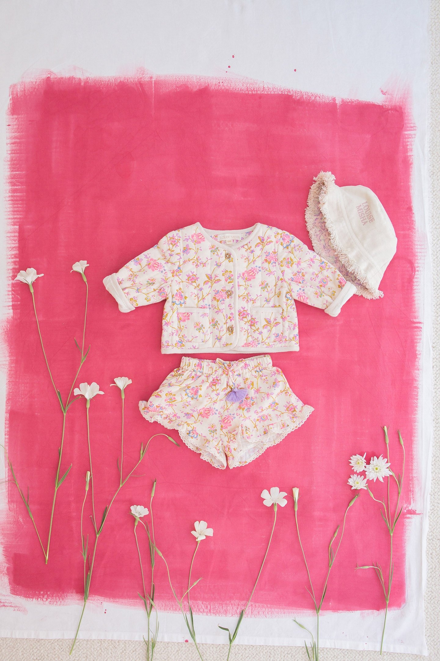 SHORTS VALLALOID CREAM BUCOLIA FIELDS 4