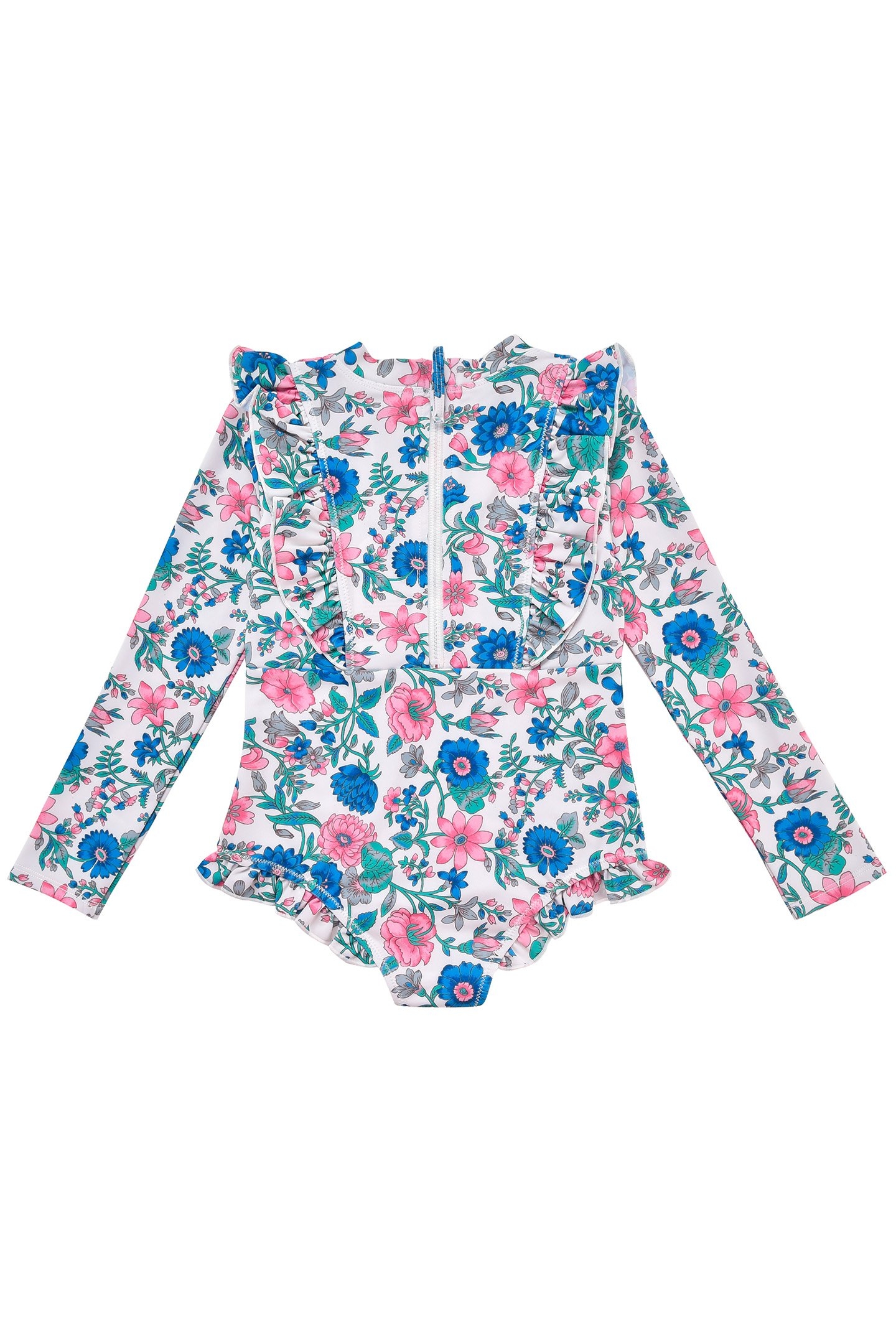 BATHING SUIT AURELIE BLUE SUMMER MEADOW 2