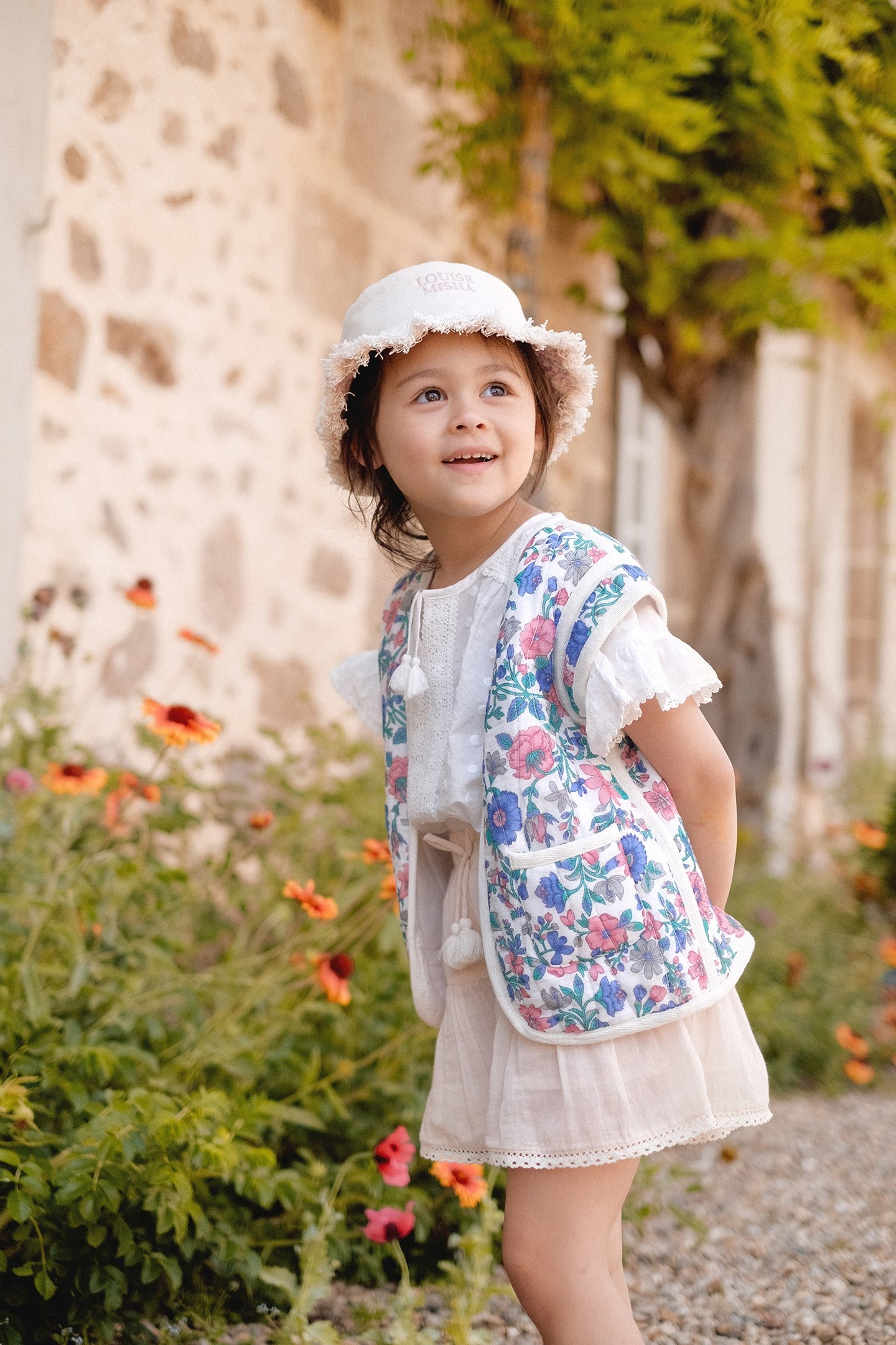 REVERSIBLE VEST ANDRES BLUE SUMMER MEADOW 4