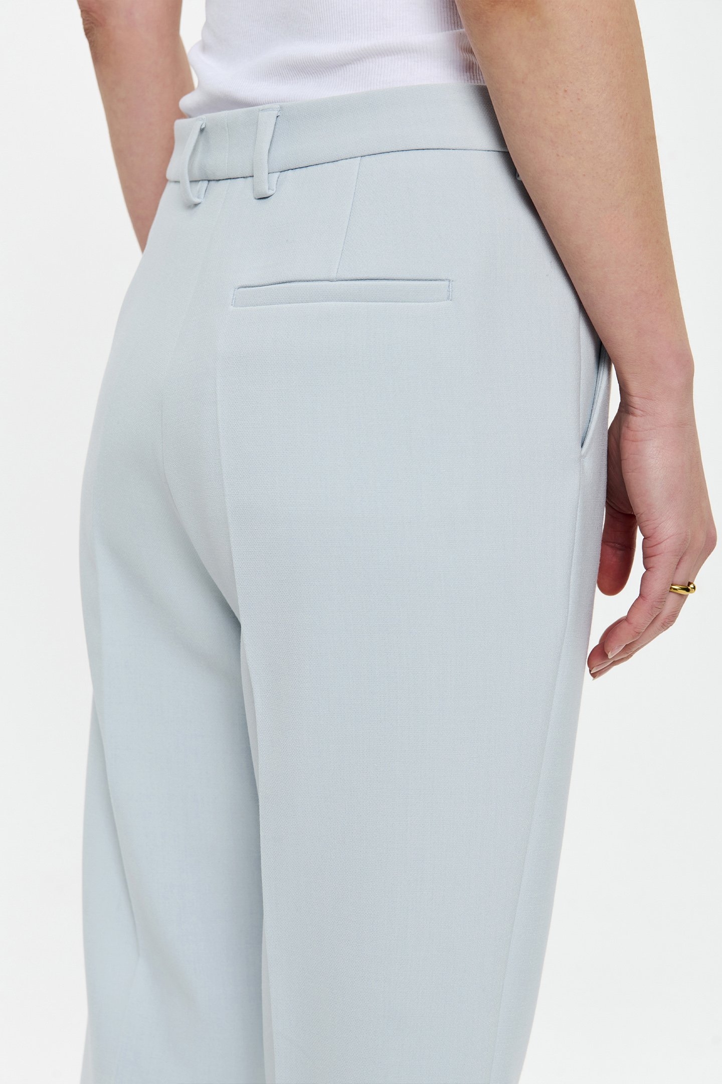 CROPPED CLASSIC PANTS BLUE FOG 7