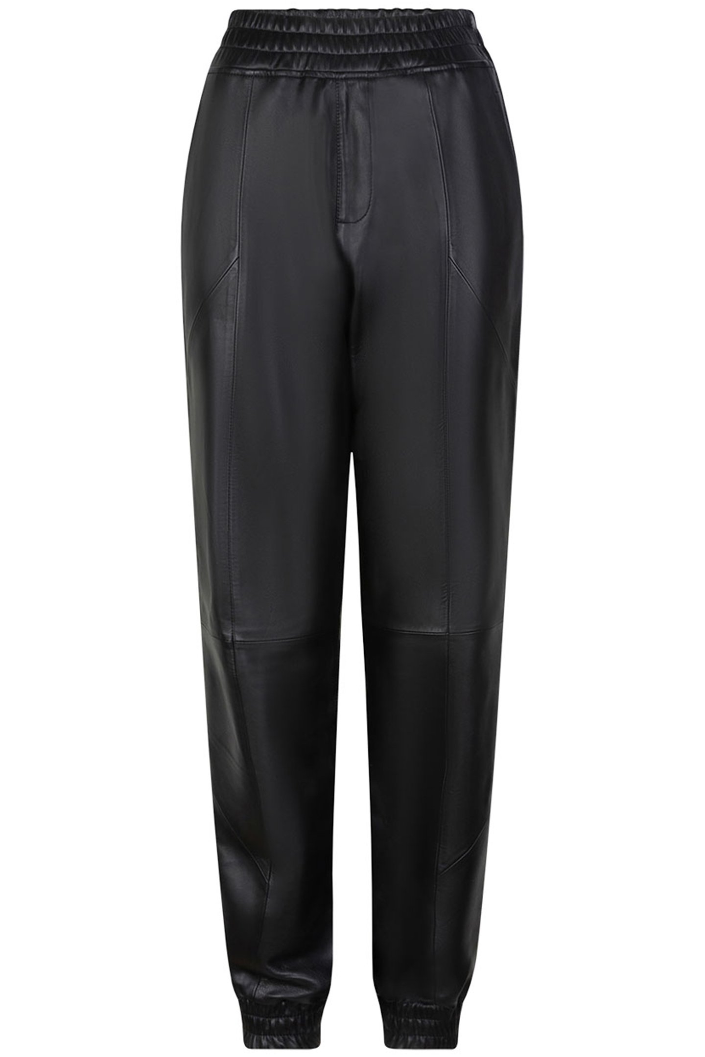 KUNO LEATHER JOGGER PANTS RAVEN 3