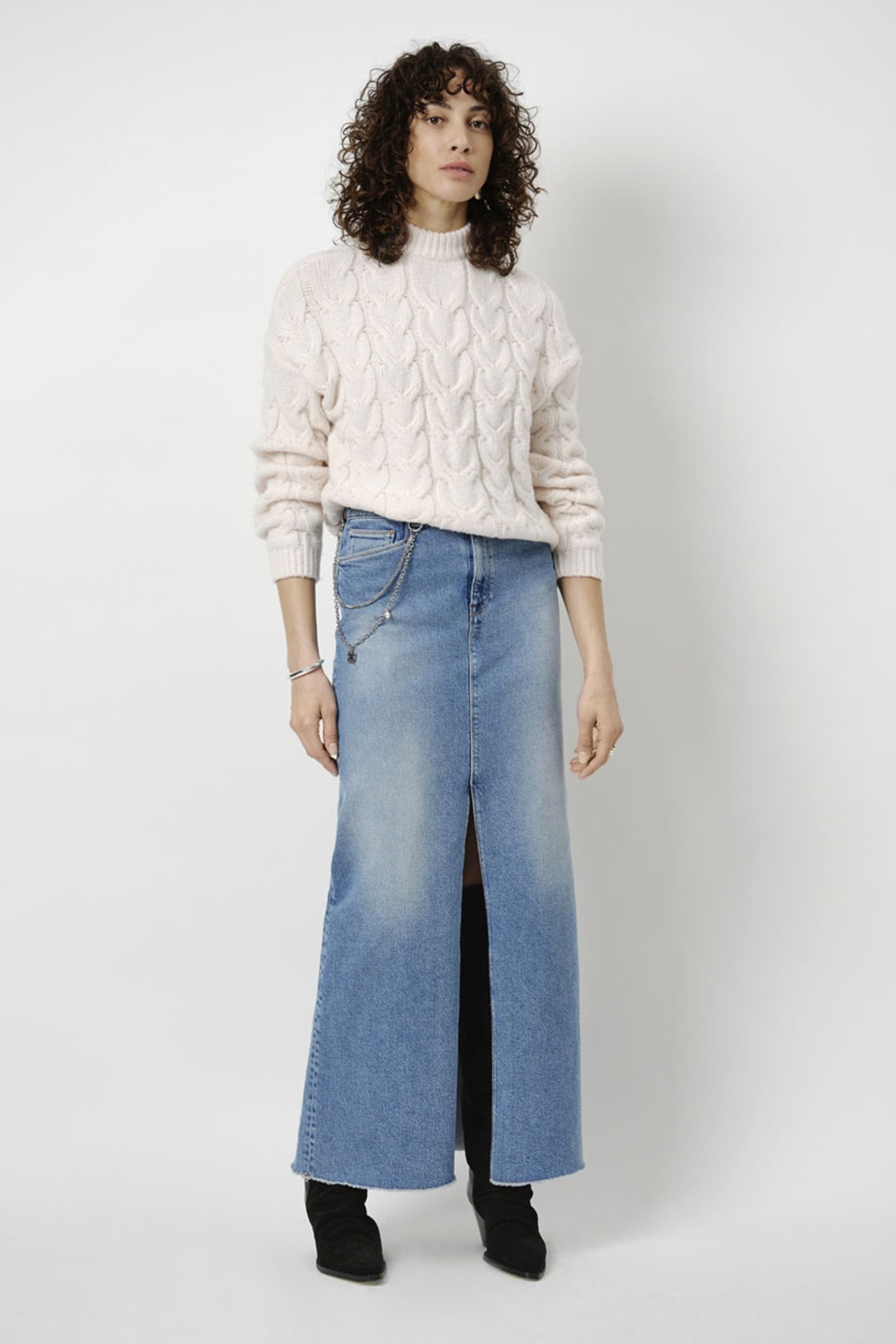 ROSS OPEN-BACK SWEATER BUTTER CREAM 1