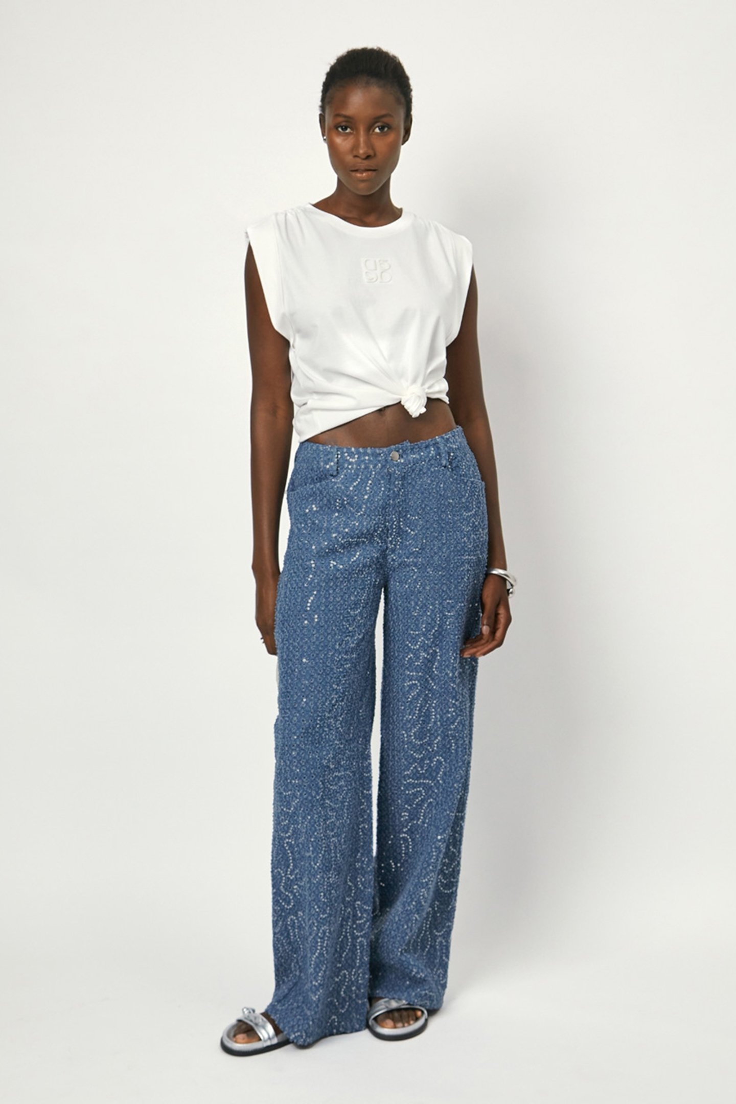 SPARROW DETAIL LOGO TEE OPTIC WHITE 1