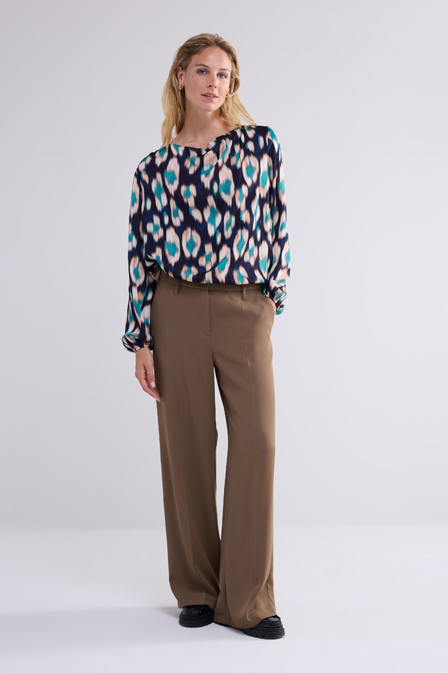 TOP PAINTED IKAT MIDNIGHT BLUE 1