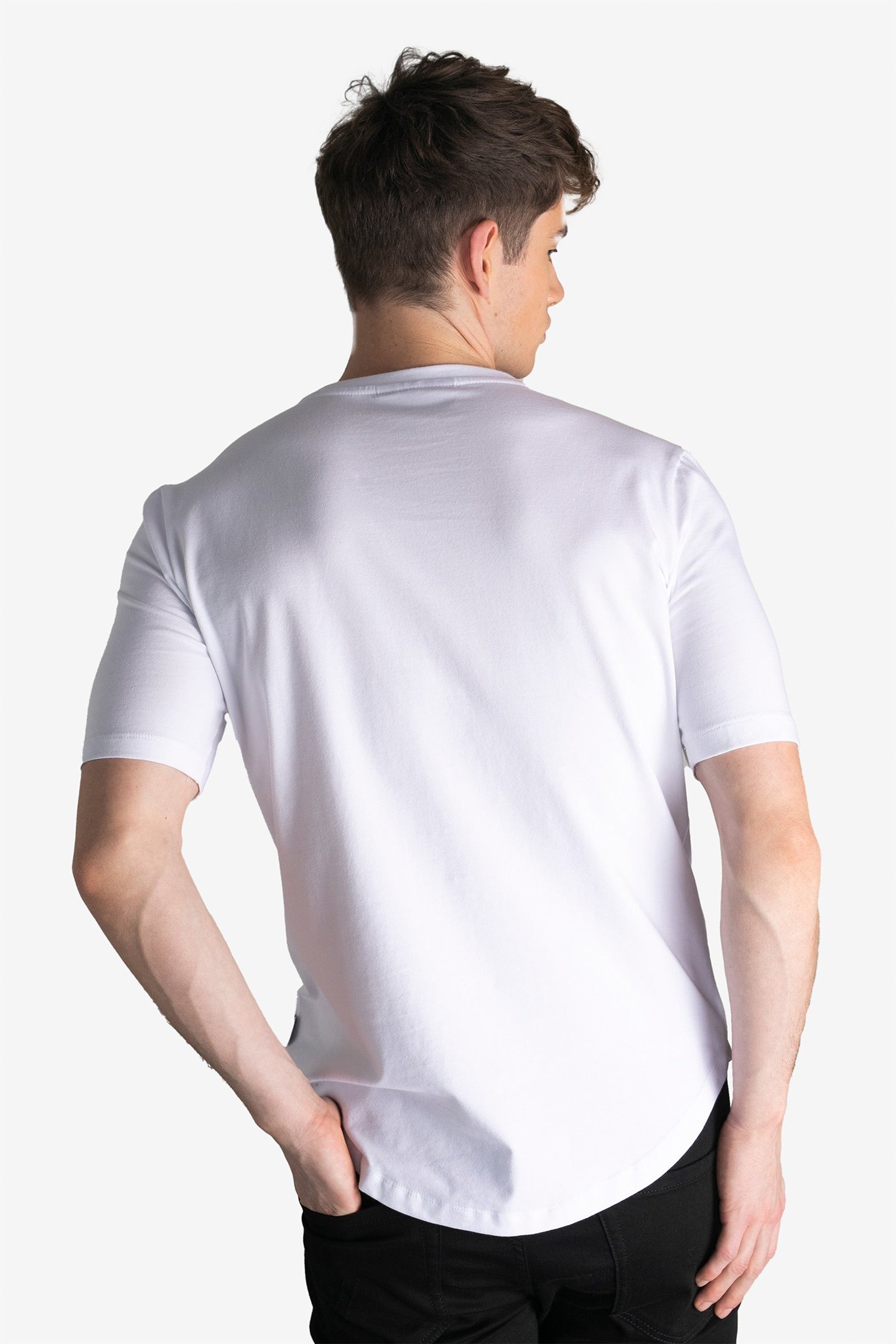 ATHLETIC SMALL BRANDED CHEST T-SHIRT BRIGHT WHITE 2