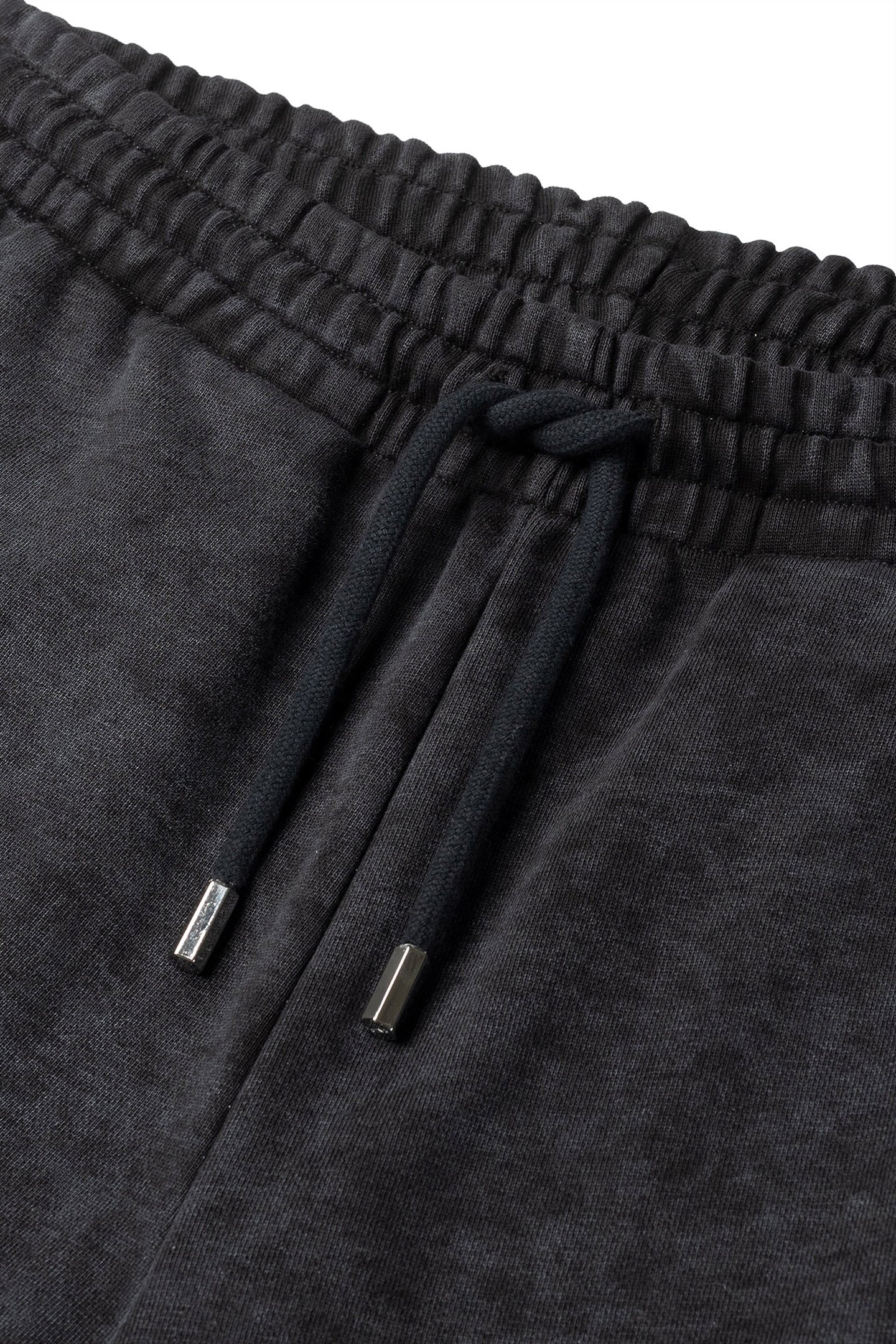 URBAN WASHED SWEAT SHORTS JET BLACK 6