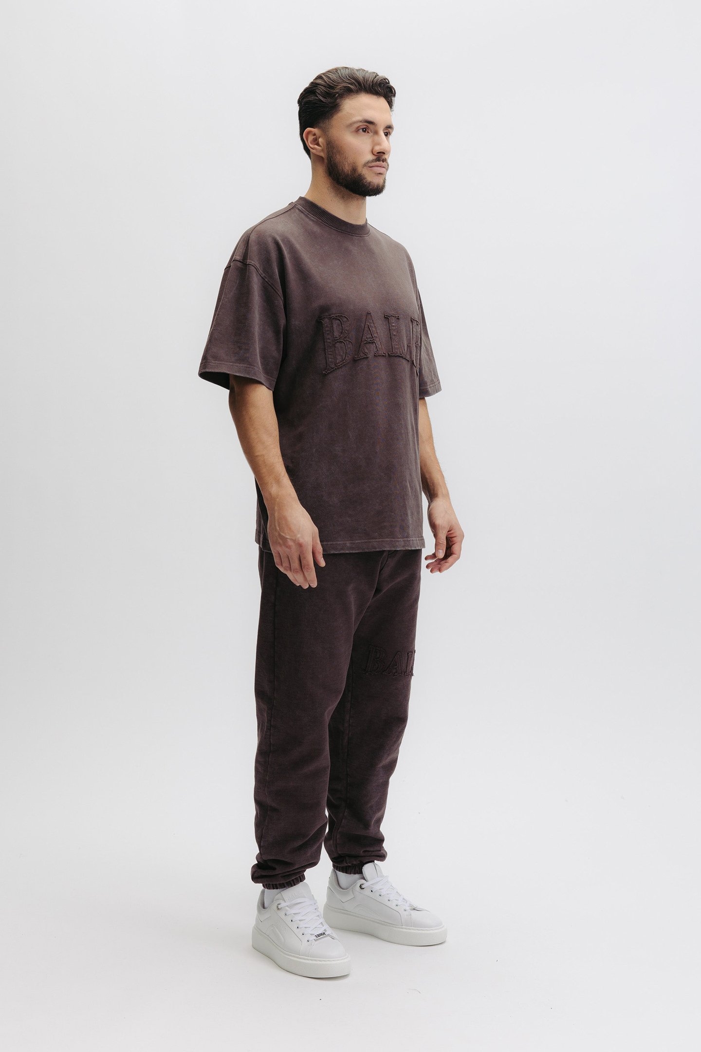 URBAN WASHED BOX T-SHIRT DEEP BROWN 5