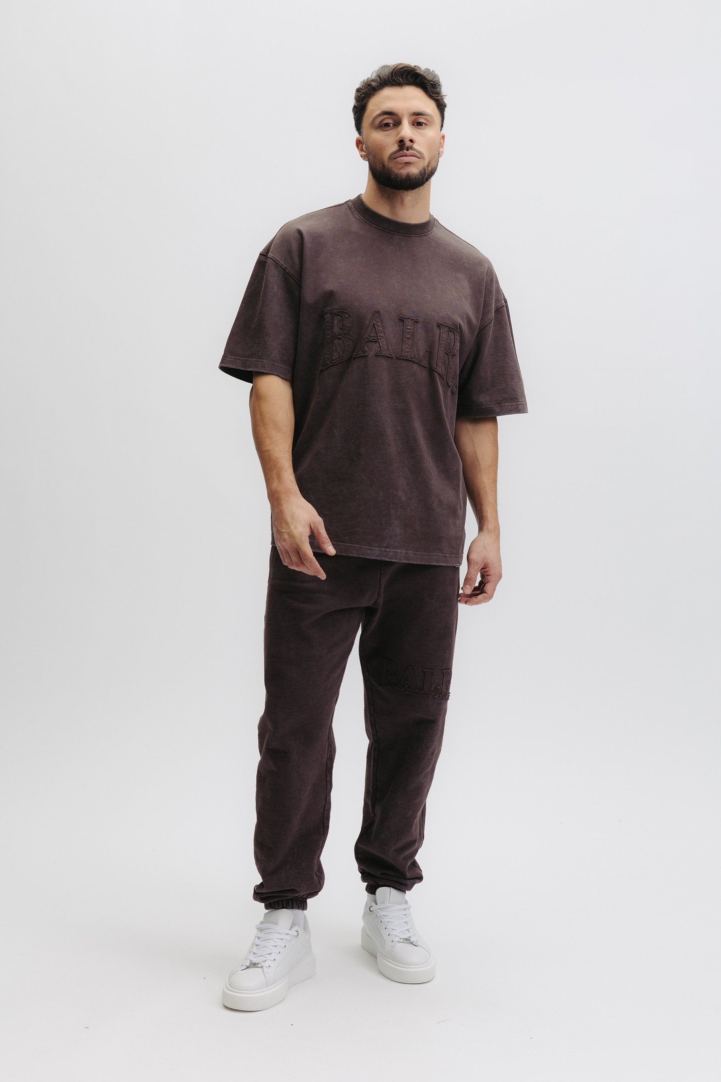 URBAN WASHED BOX T-SHIRT DEEP BROWN 6