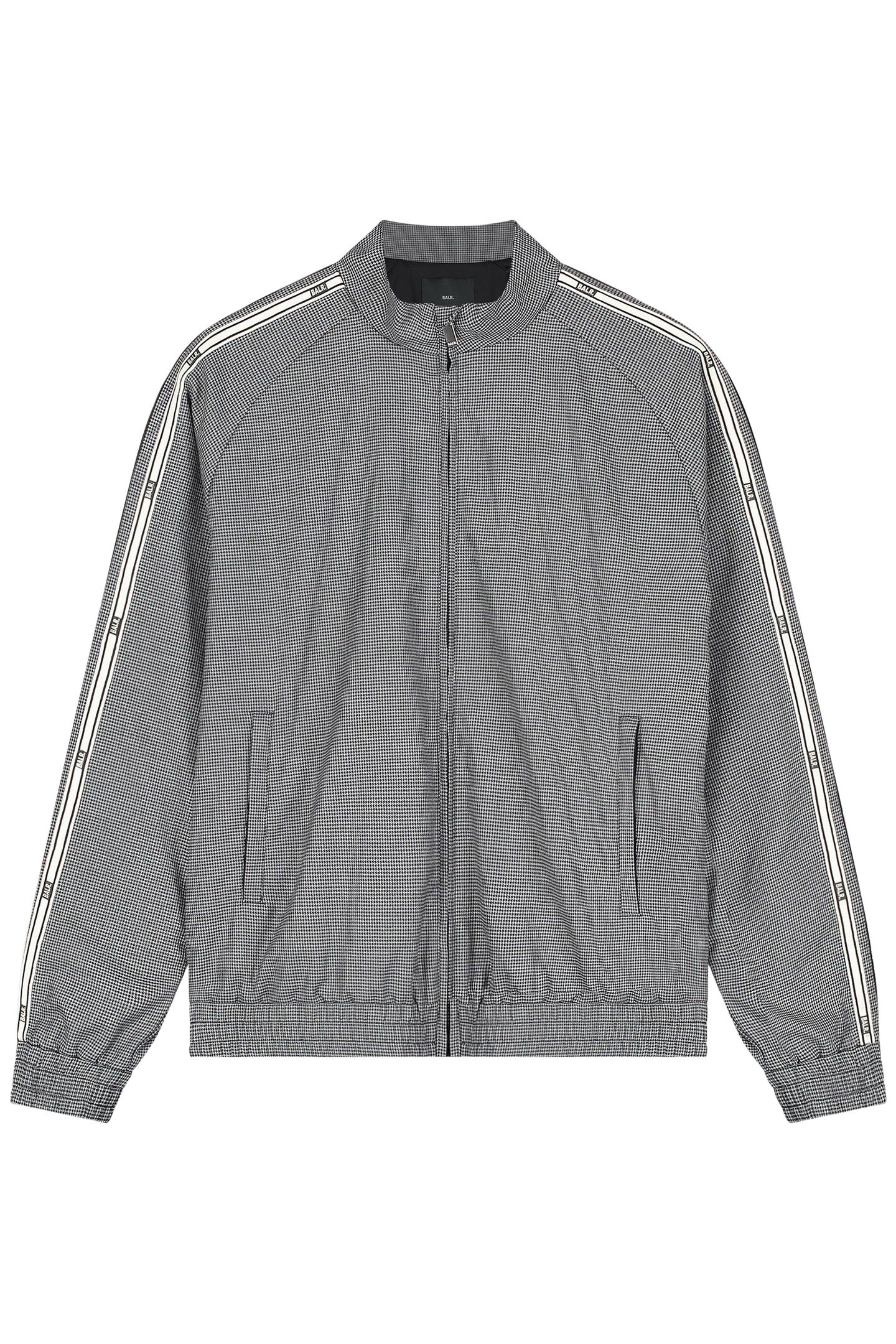 TAPE TRACK JACKET JET BLACK HOUNDSTOOTH 3