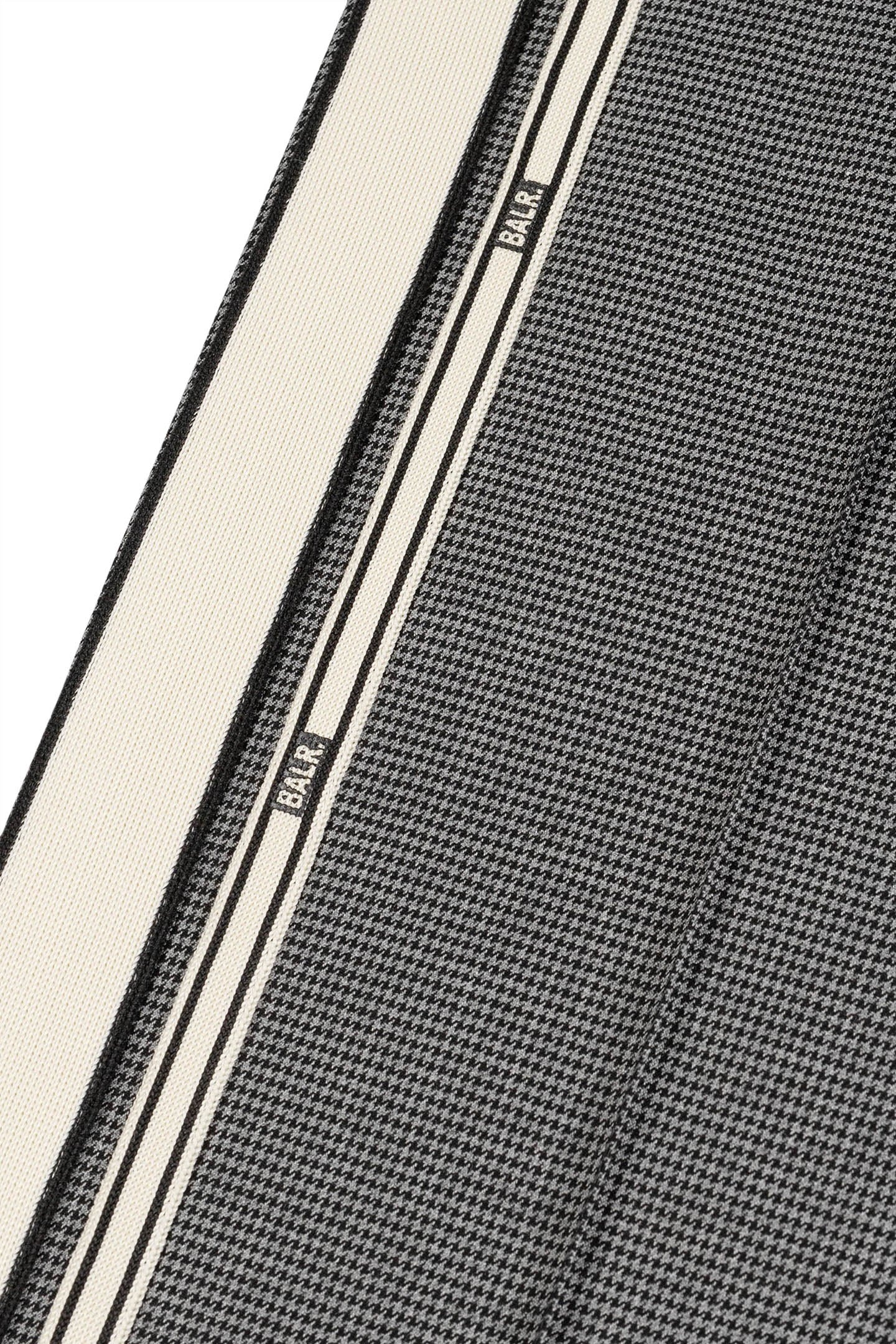 TAPE STRAIGHT TRACK PANTS JET BLACK HOUNDSTOOTH 6