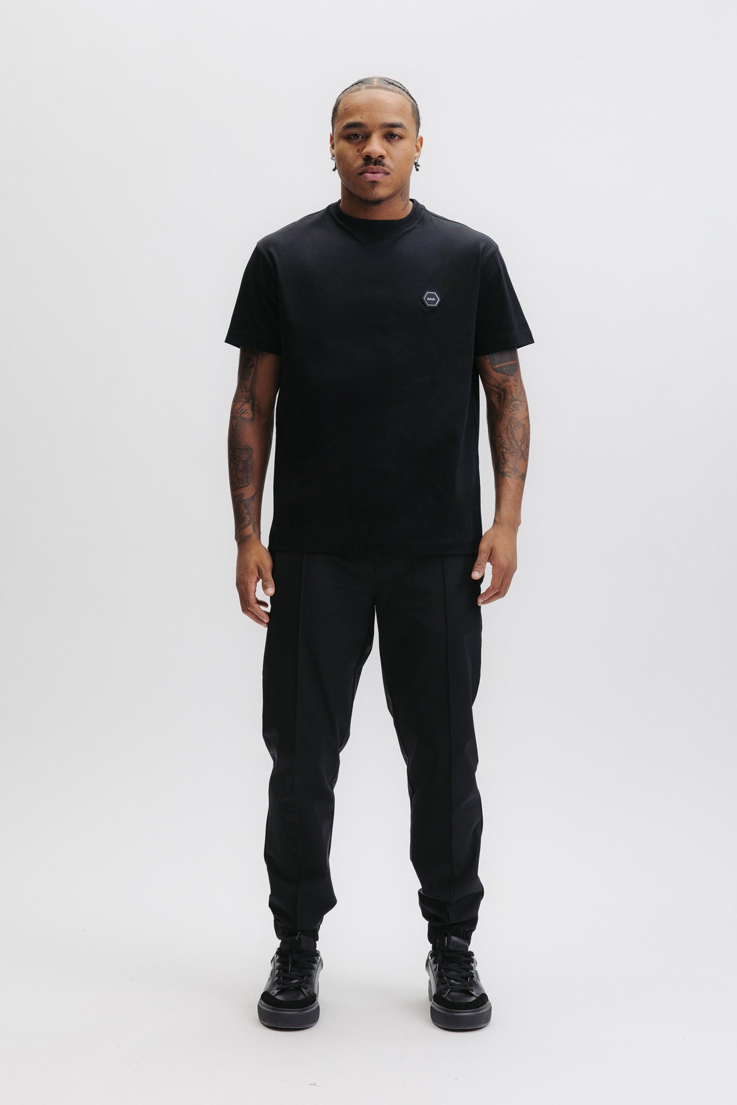 HEX-SERIES MERCERIZED T-SHIRT JET BLACK 1