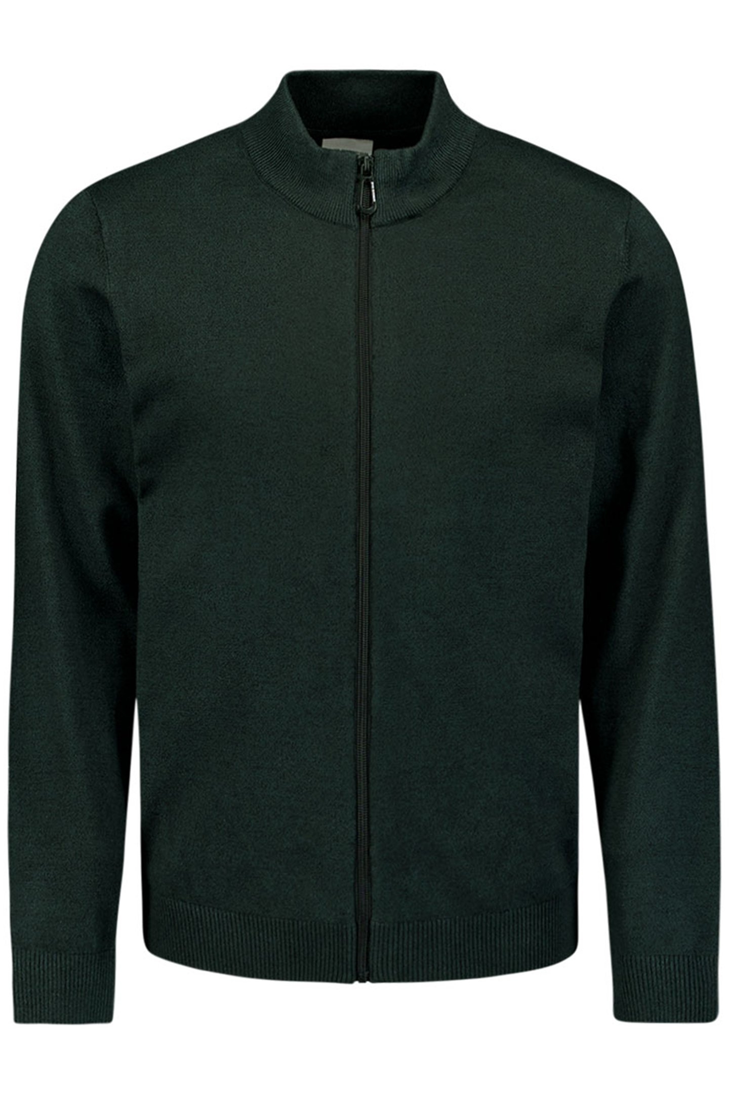 CARDIGAN 2 COLOURED MELANGE DARK GREEN 1