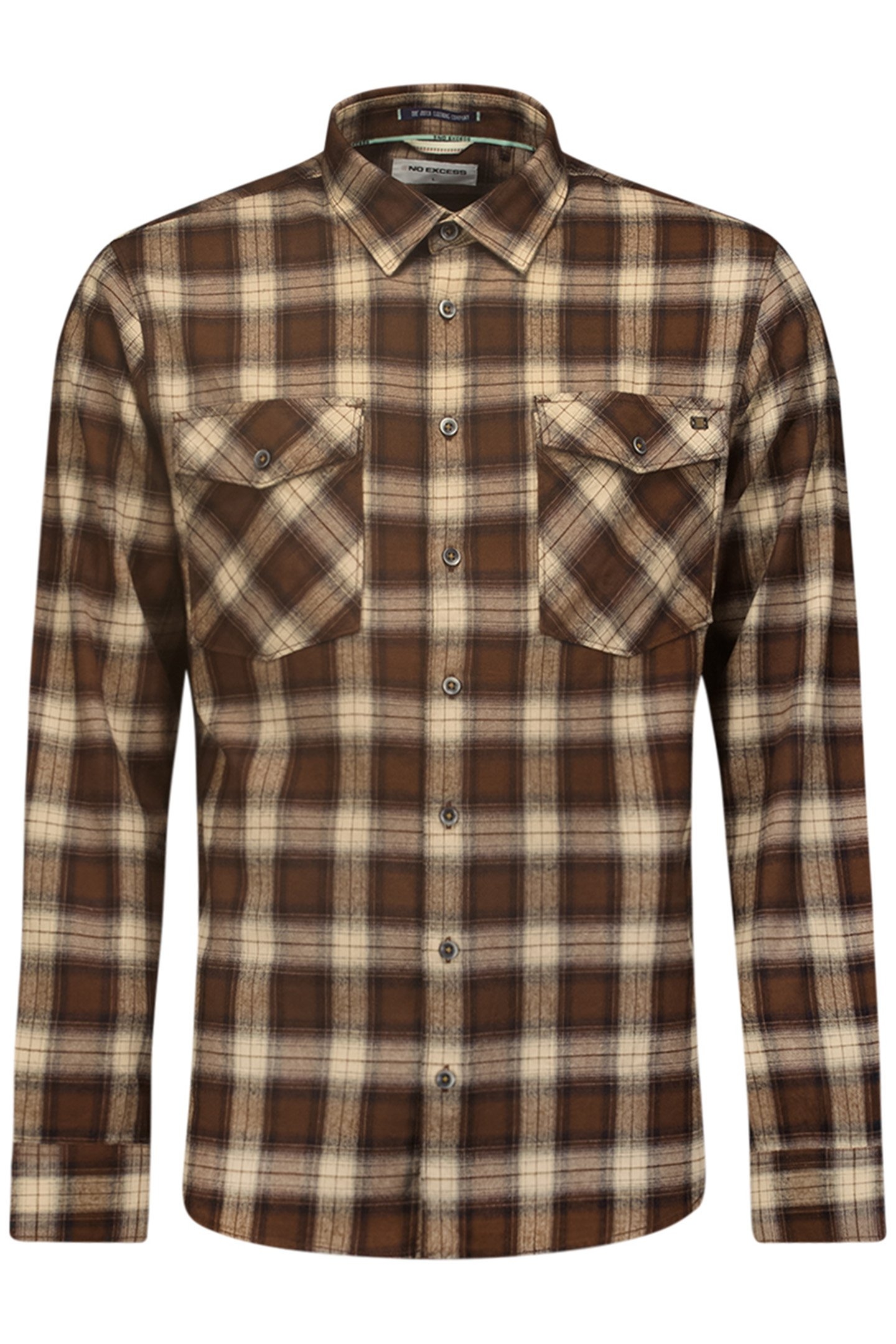 SHIRT CHECK BROWN 1