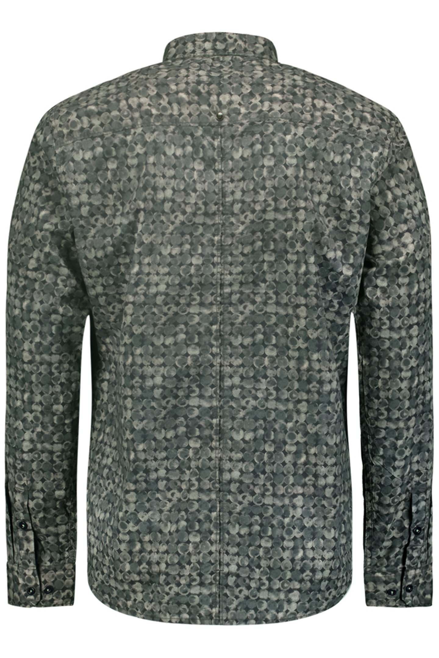 SHIRT STRETCH ALLOVER PRINTED DARK GREEN 5