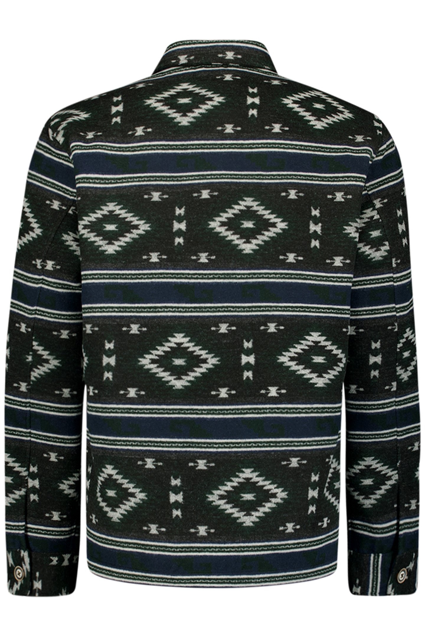 OVERSHIRT BUTTON CLOSURE PATTERN BLACK 5