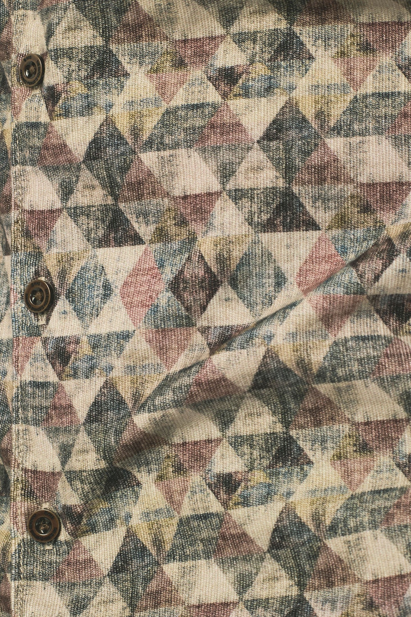 SHIRT ALLOVER PRINTED CORDUROY SMOKE 7