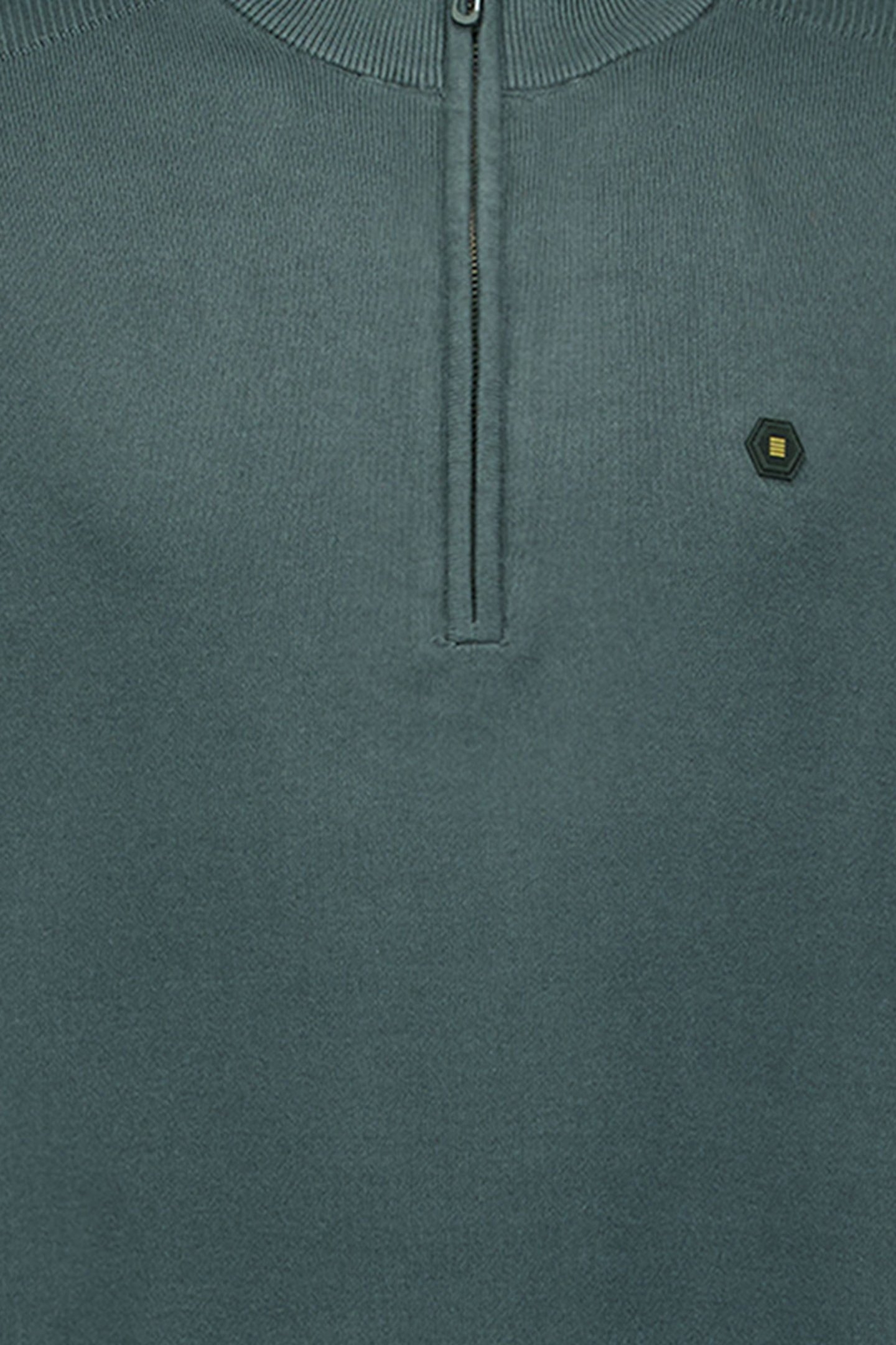 PULLOVER HALF ZIPPER SOLID KNIT DARK STEEL 3